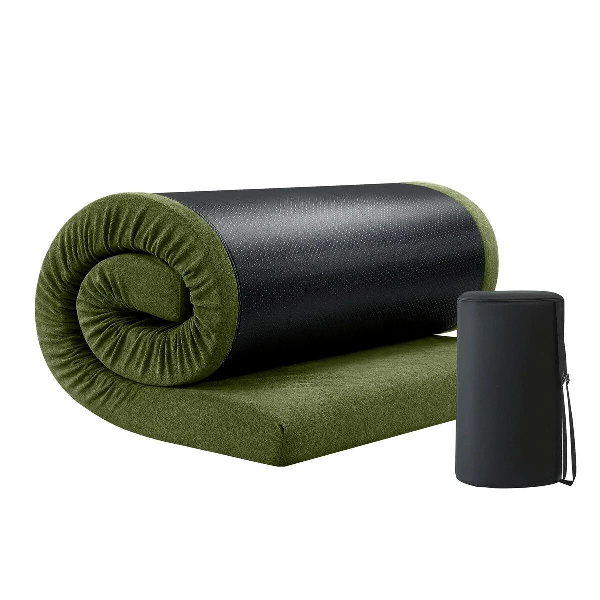 1 OGL Single Foam Mattress Camping Floor Cushion Mat Portable Green, 1 of 6