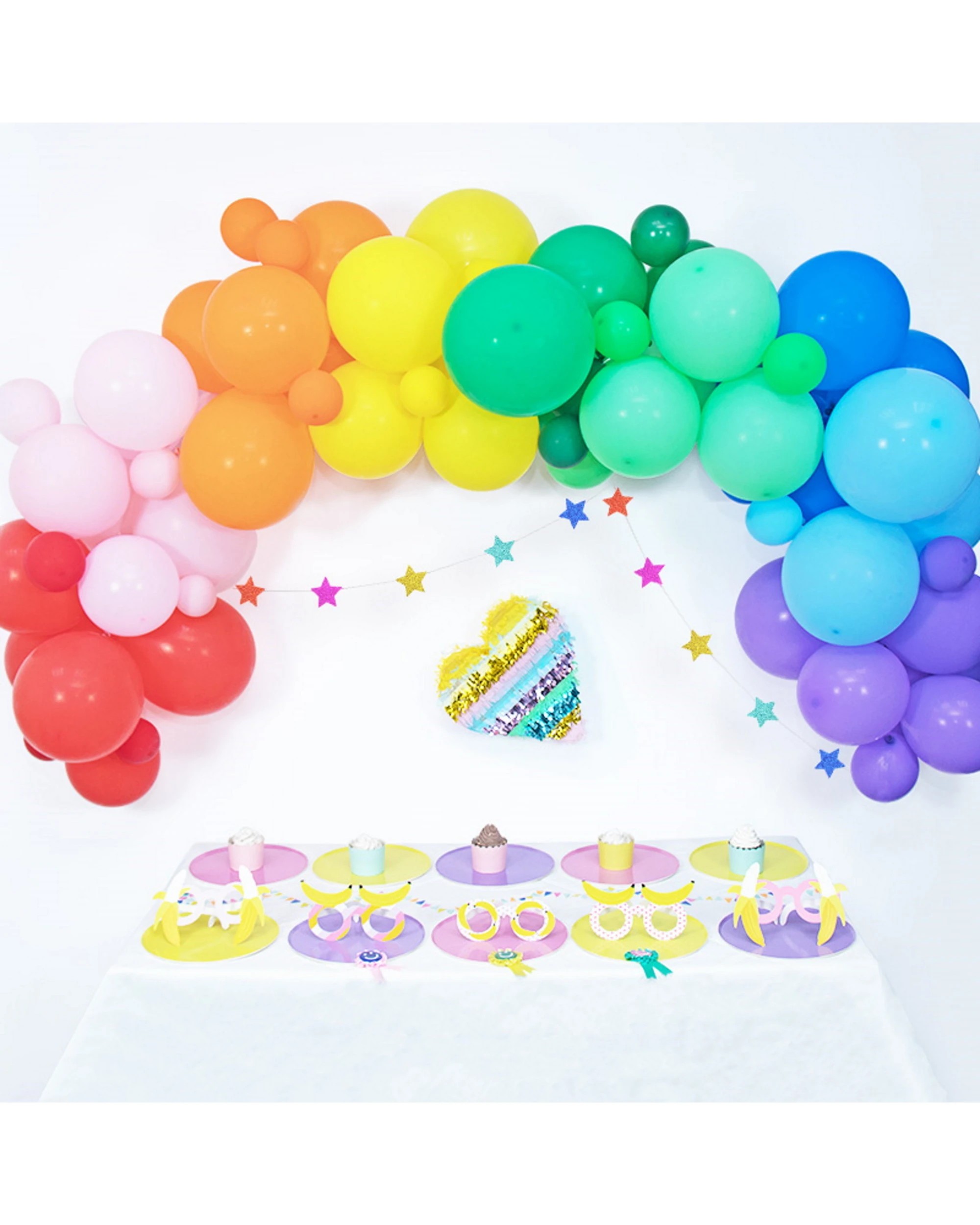 1 Partyrama Rainbow 4m Balloon Arch Kit - Rainbow, 1 of 3