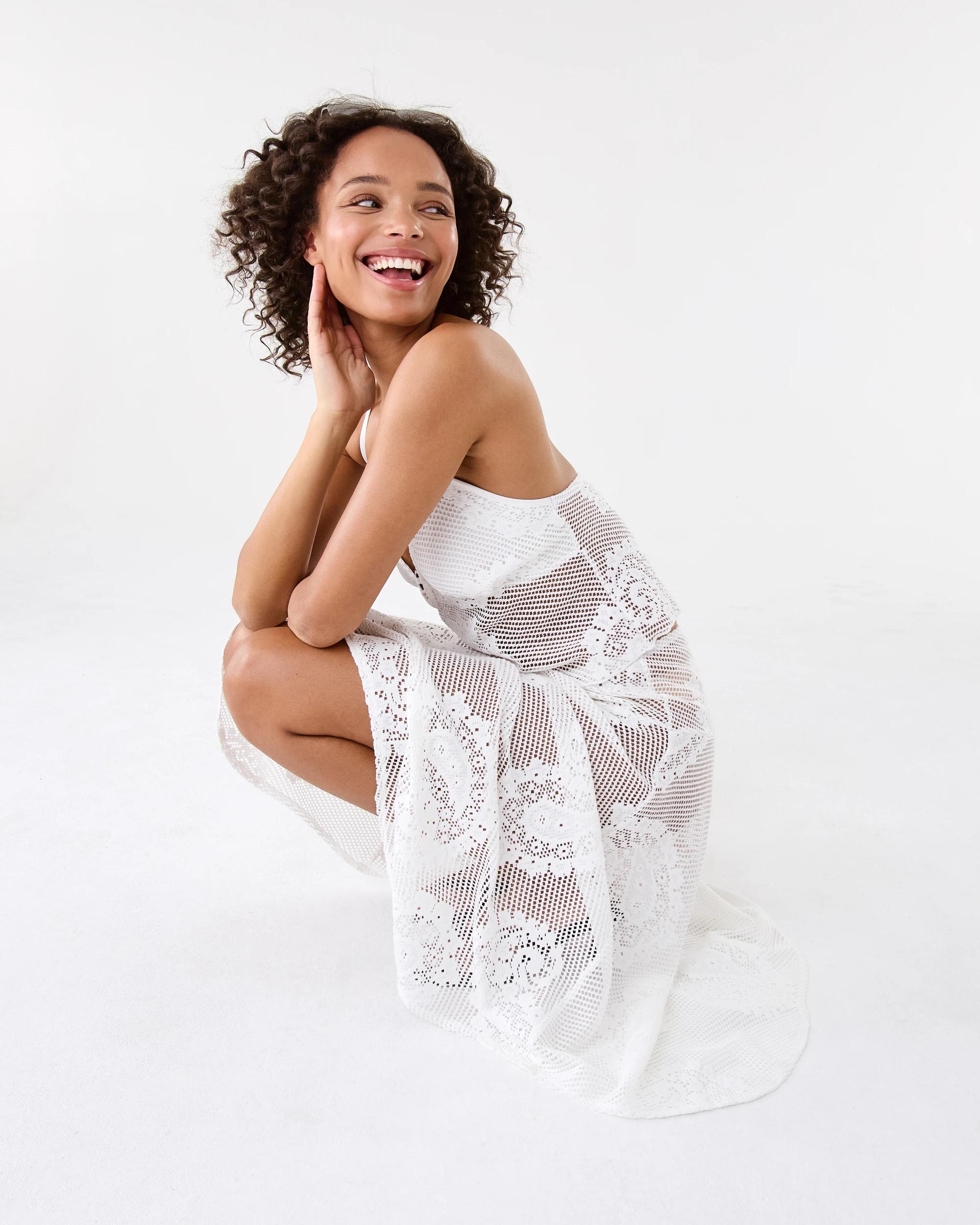 9 Jacquard Lace Skirt White, 9 of 10