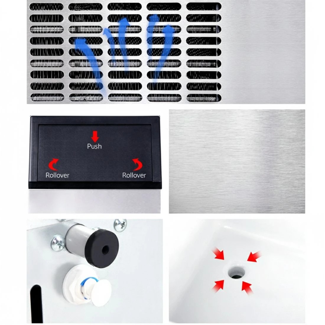 8 Devanti 45-60kg Commercial Ice Maker Machine - Black, 8 of 8