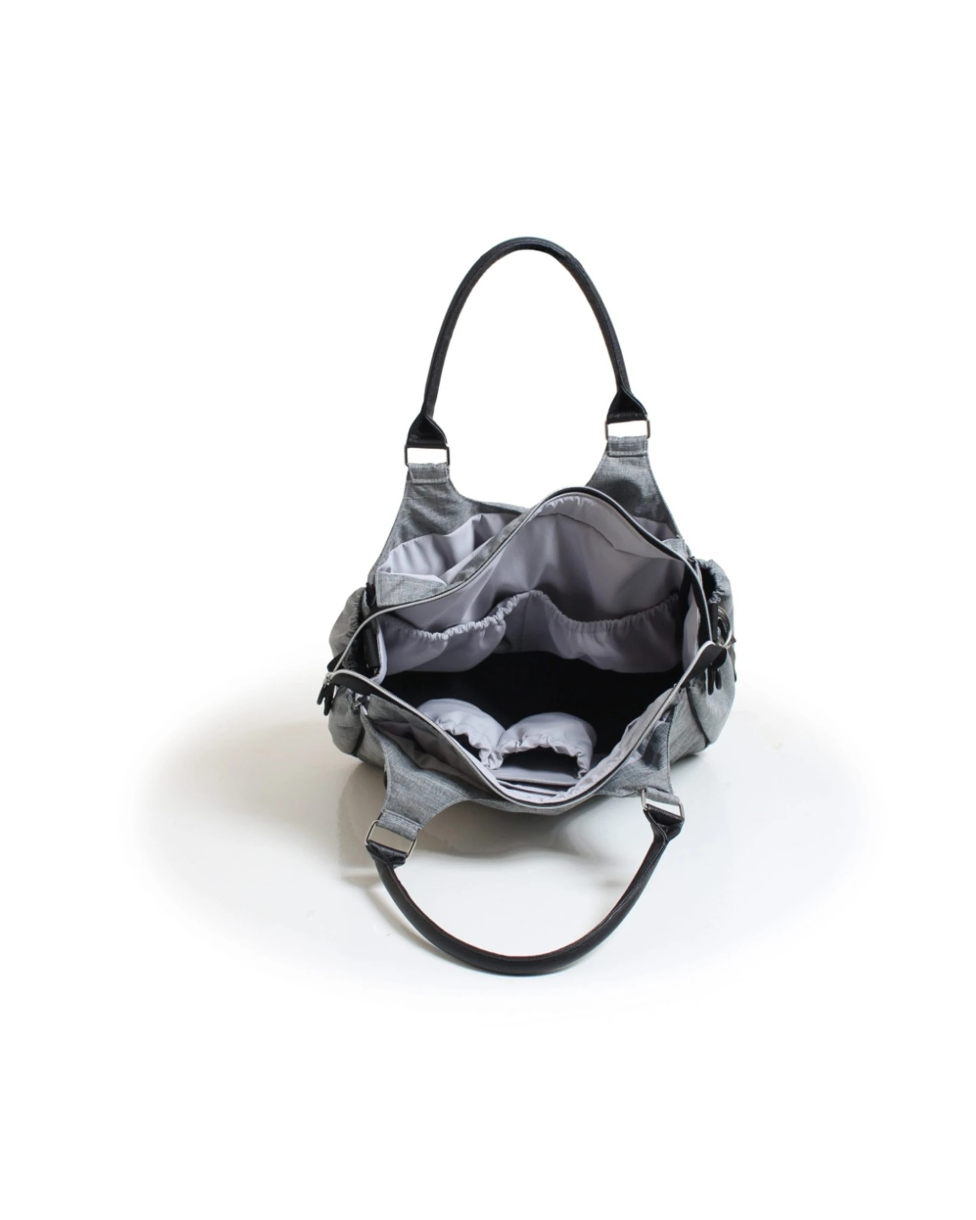 6 Valcobaby Stroller Nappy Bag With Changing Pad Insulated Bottle Case - Grey, 6 of 9