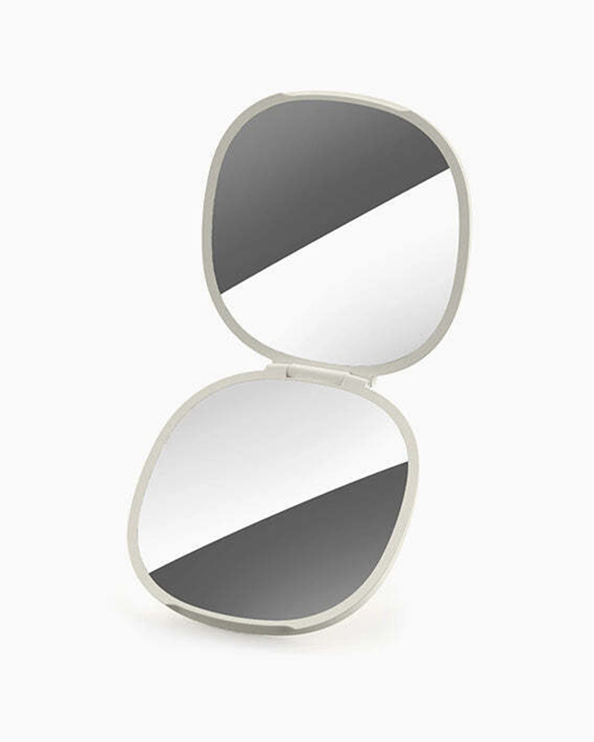 6 Joseph Joseph Viva Pedestal Mirror With Cosmetic Storage Adjustable Angle - Shell - White, 6 of 6