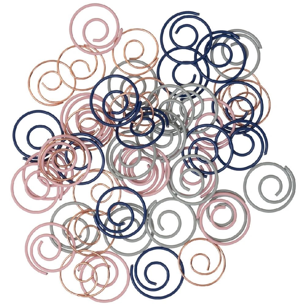 1 Otto Swirl Paper Clips Assorted 50 Pack, 1 of 2
