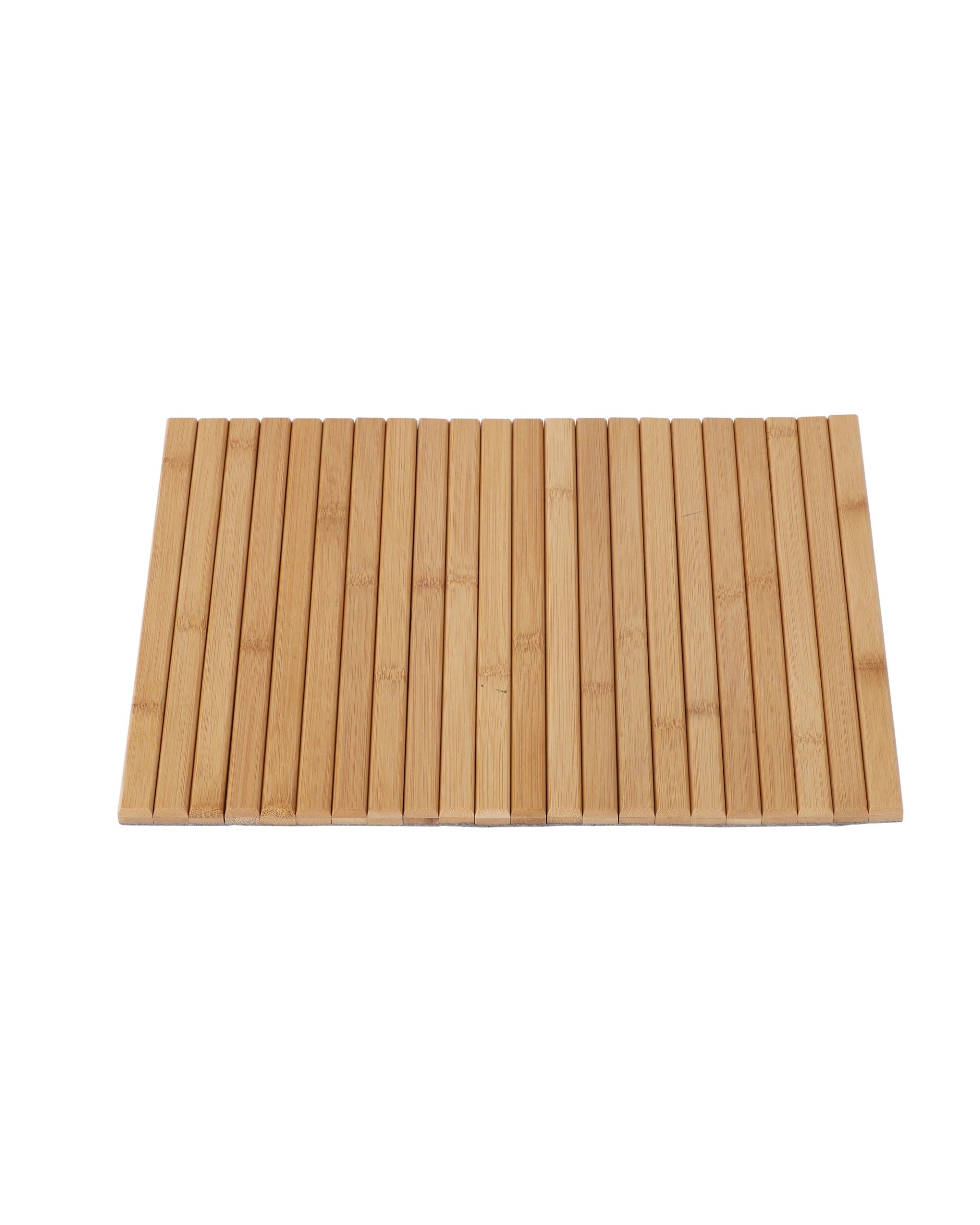 1 Sherwood Home Flexible Bamboo Sofa Armrest Tray with Non-Slip Base 42x33.5x1.2cm - Natural, 1 of 8