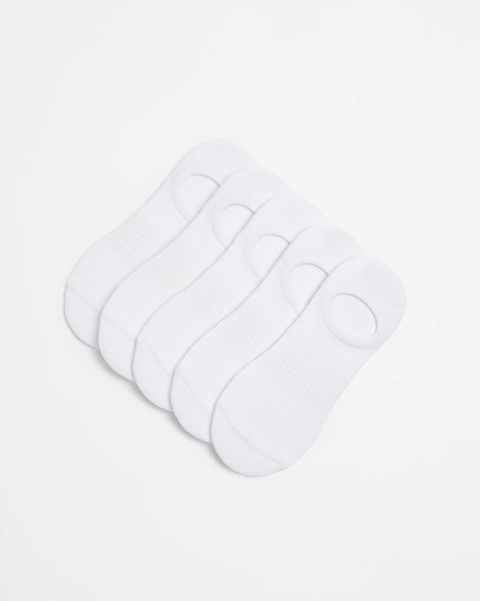 1 5 Pack No Show Socks - Maxx WHITE, 1 of 3