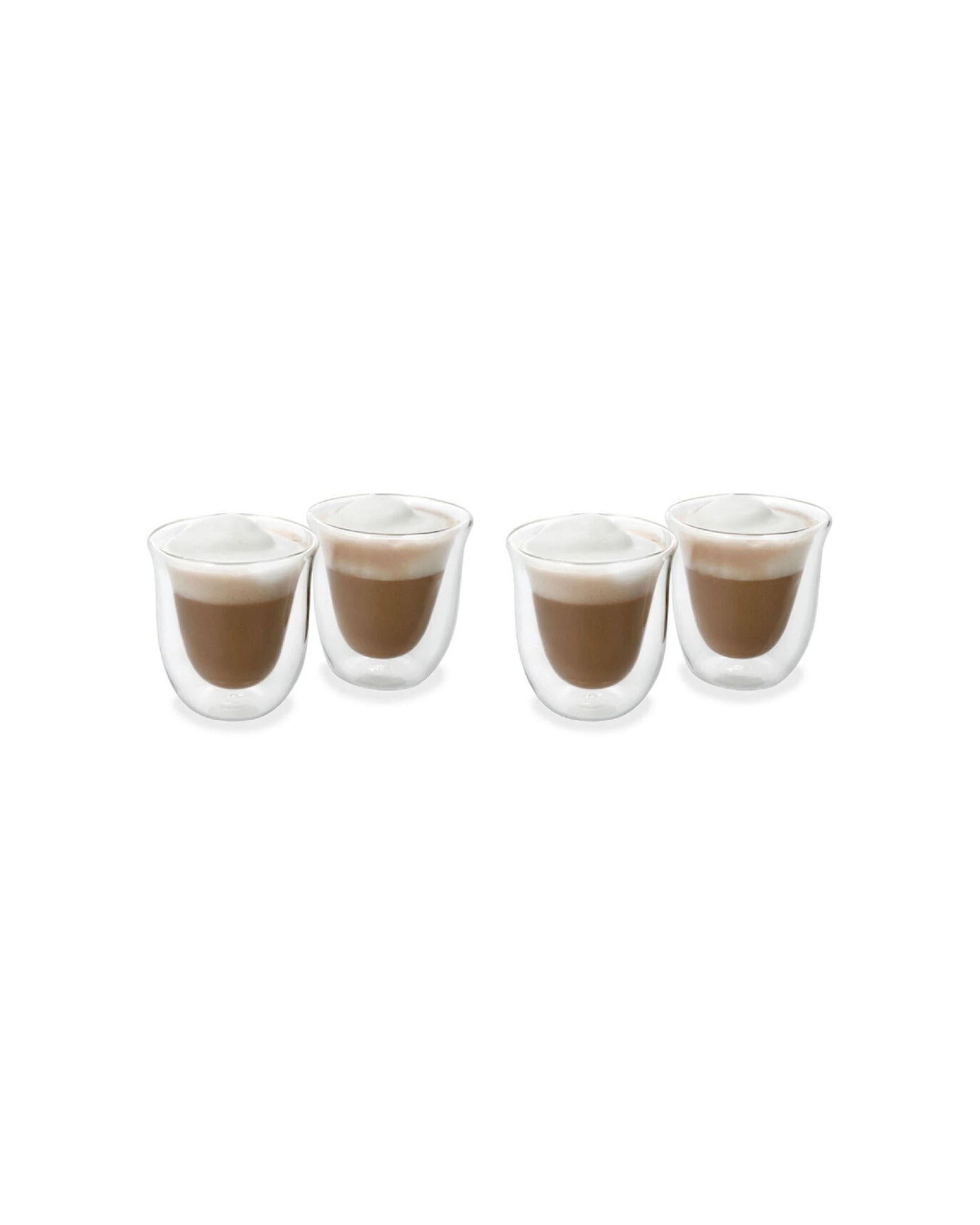 1 La Cafetiere 4pc Double Walled Borosilicate Glass Cappuccino Cup 200ml - Clear, 1 of 7