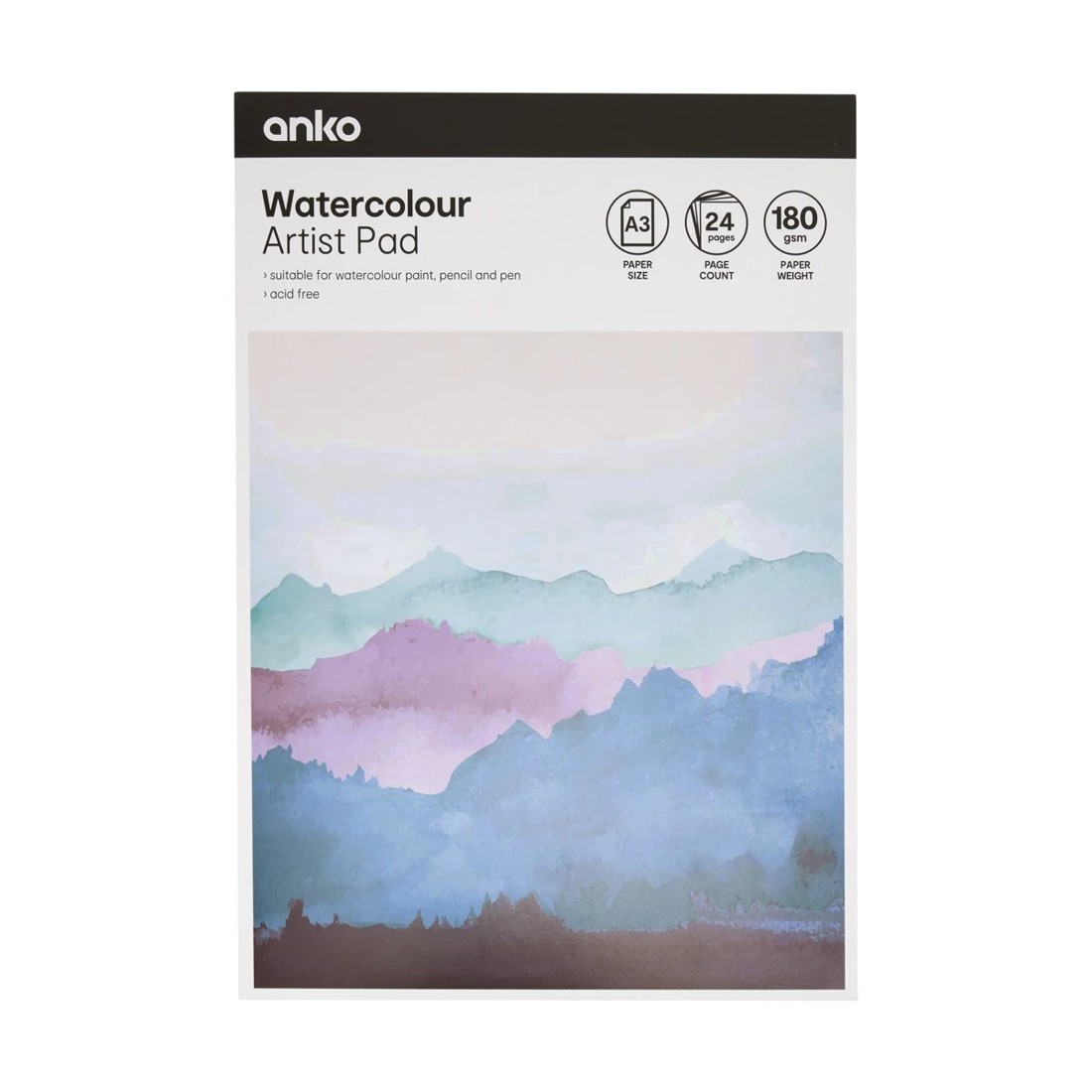 1 A3 Watercolour Artist Pad, 1 of 6