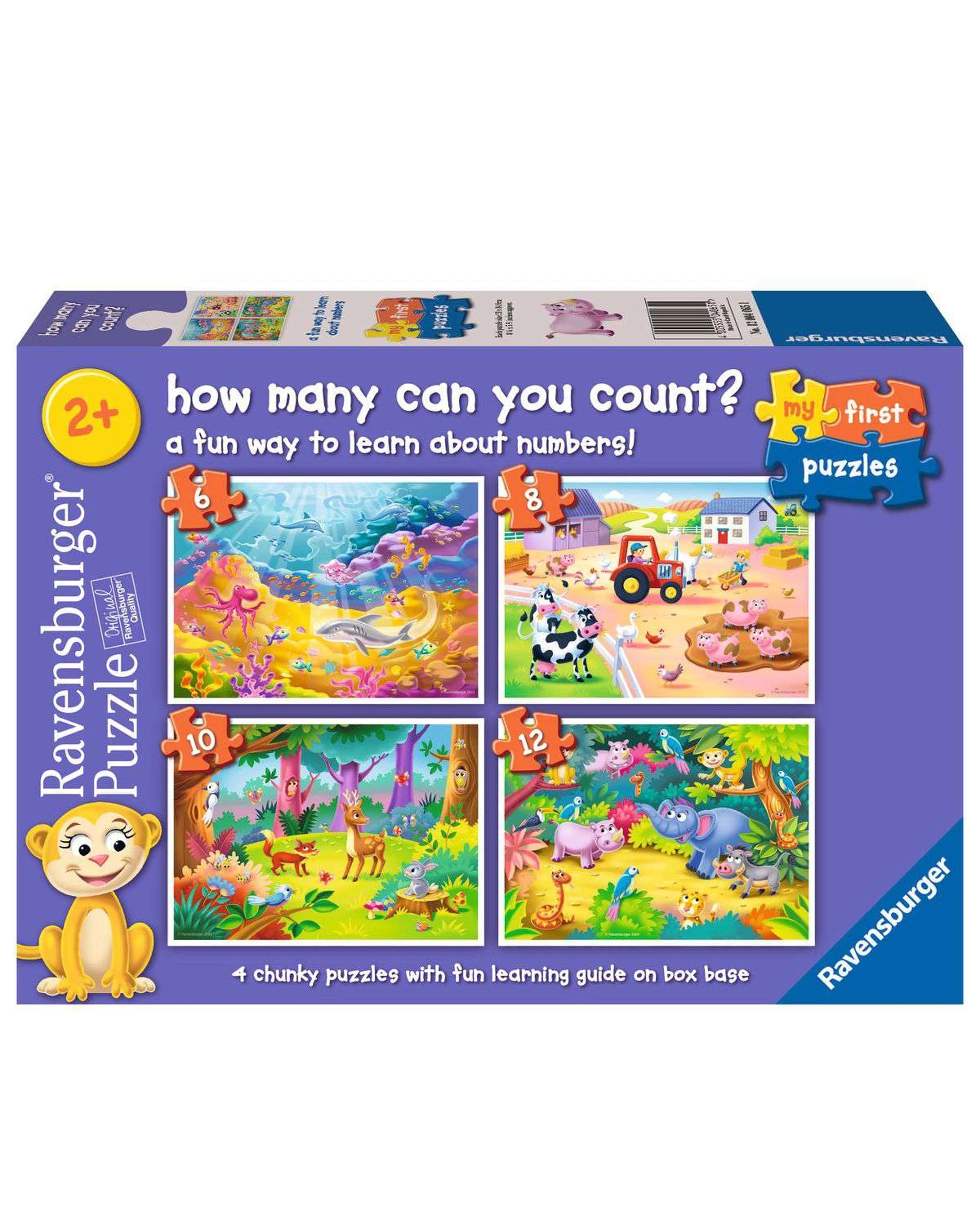 1 Ravensburger My First Puzzles How Many Can You Count 6/8/10/12 Piece Jigsaw Puzzle, 1 of 5