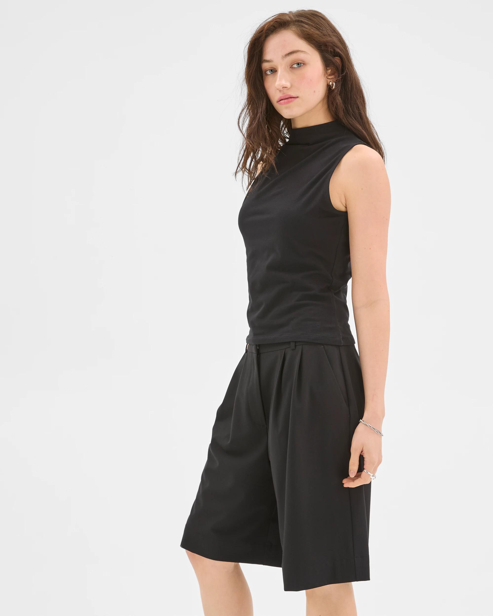 4 Lily Loves Tailored Bermuda Shorts TRUE BLACK, 4 of 7