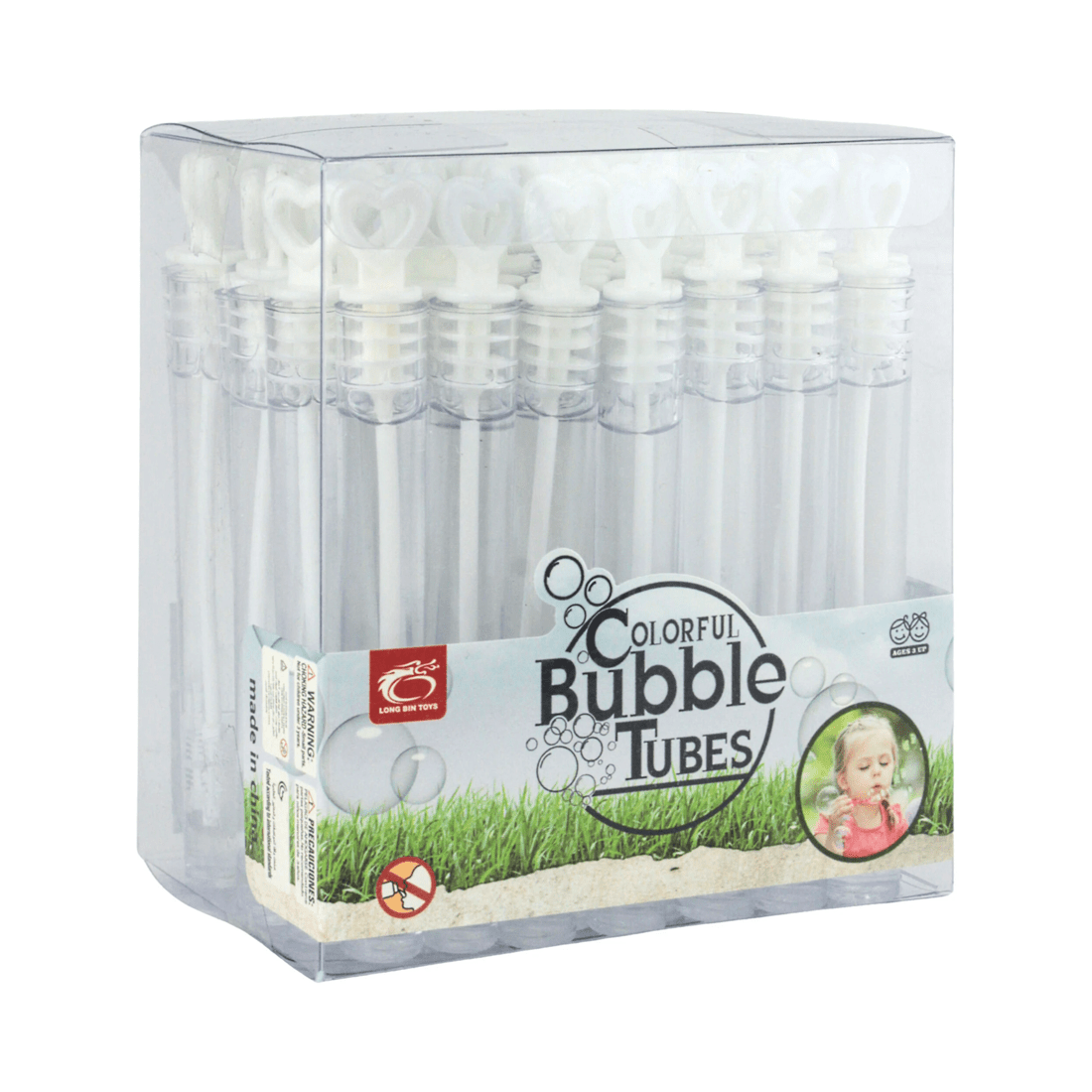 4 Partyrama 48Pcs Mini White Love Heart Bubble Wands, 4 of 4