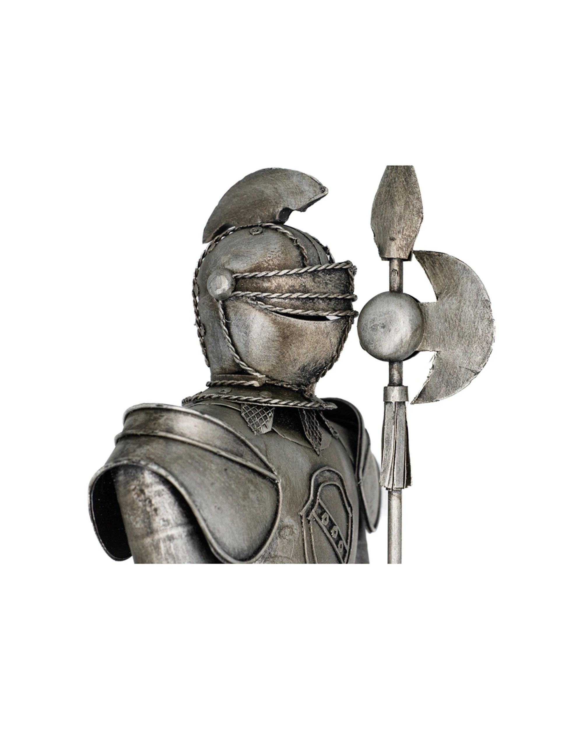 3 BOYLE Metal Display Knight With Spear Ornament Home Decor 46cm - Grey, 3 of 4