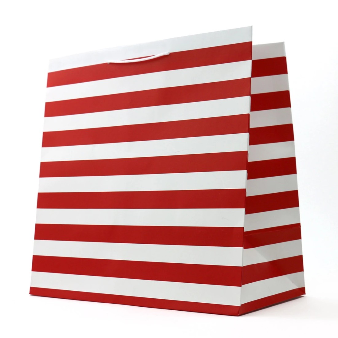 1 Connections from Hallmark Extra-Large Gift Bag - Red and White Stripes, 1 of 3