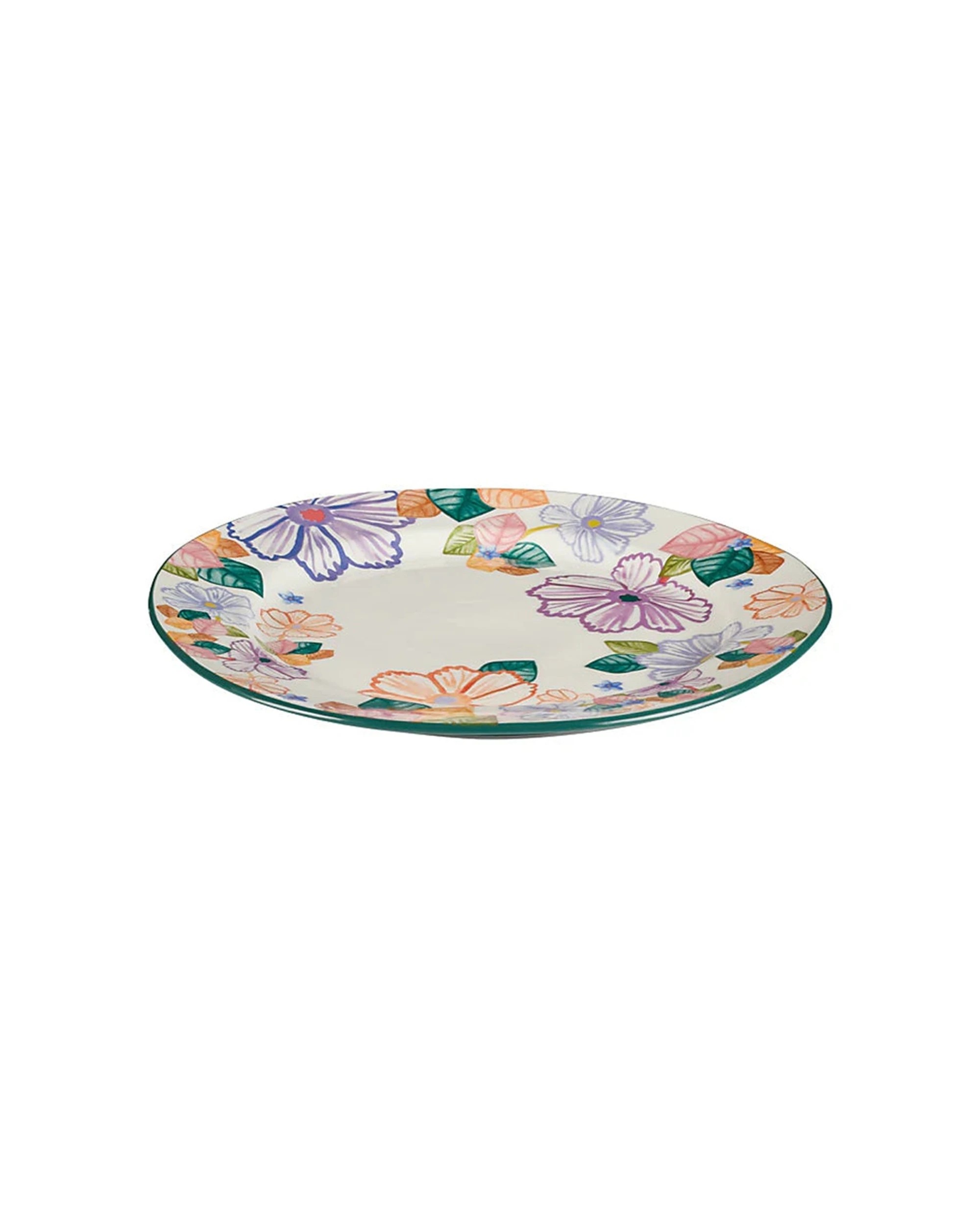 1 Maxwell And Williams Poppy Love Round Platter Plate 36cm Stoneware Floral Design - Multi, 1 of 3