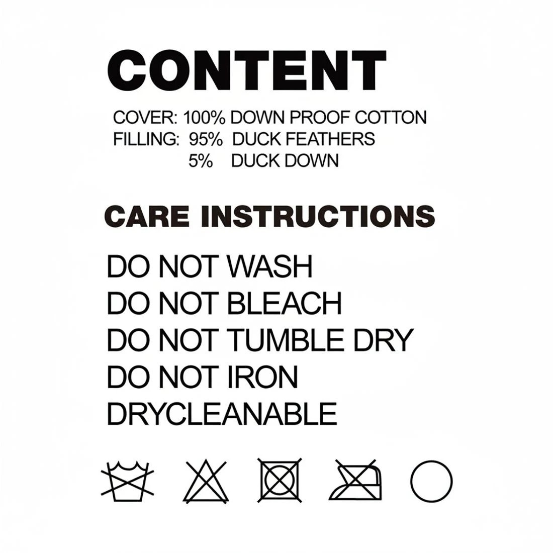 7 Giselle Bedding Duck Feather Down Pillow Luxury Twin Pack - White, 7 of 7