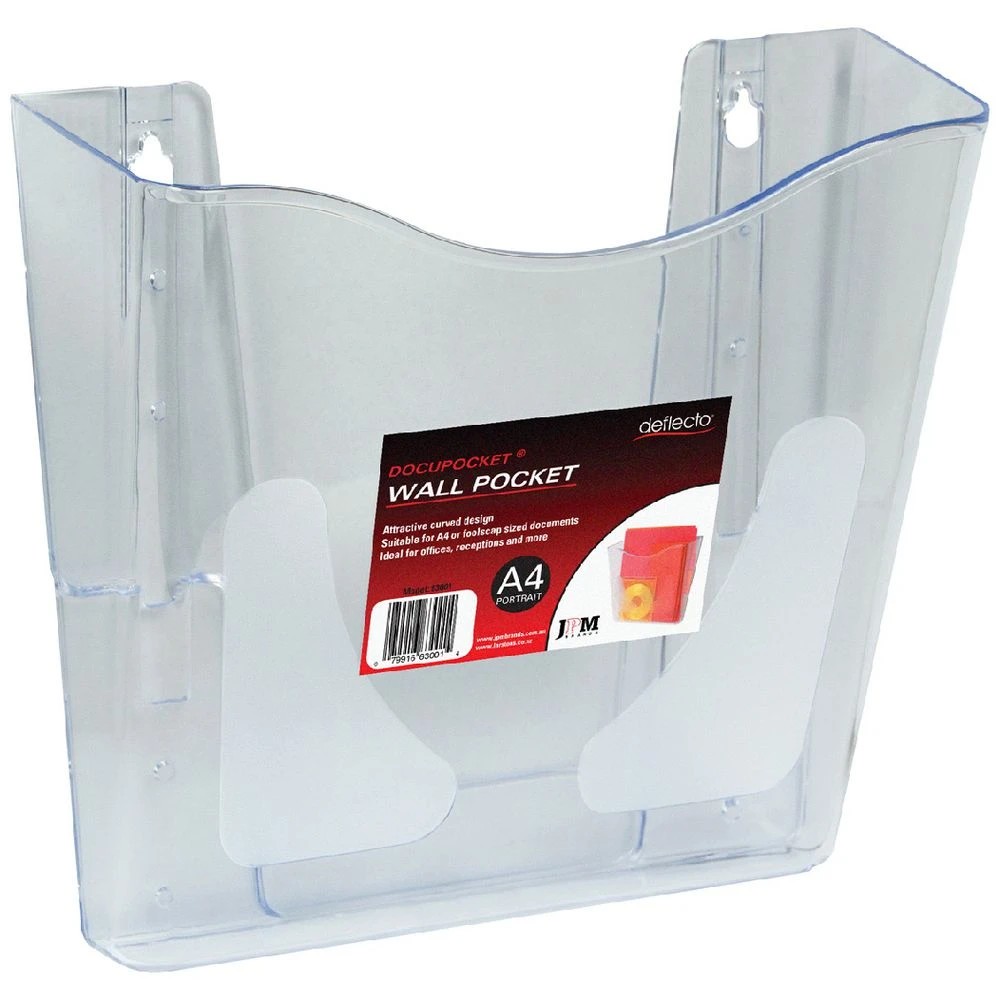 1 Deflecto DocuPocket Wall Pocket Portrait, 1 of 1