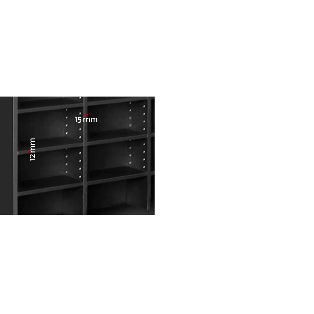 4 Artiss BERT CD DVD Storage Shelf Organizer Adjustable 1116 Disc Capacity Modern Stable Media Display Rack Unit - Black, 4 of 10