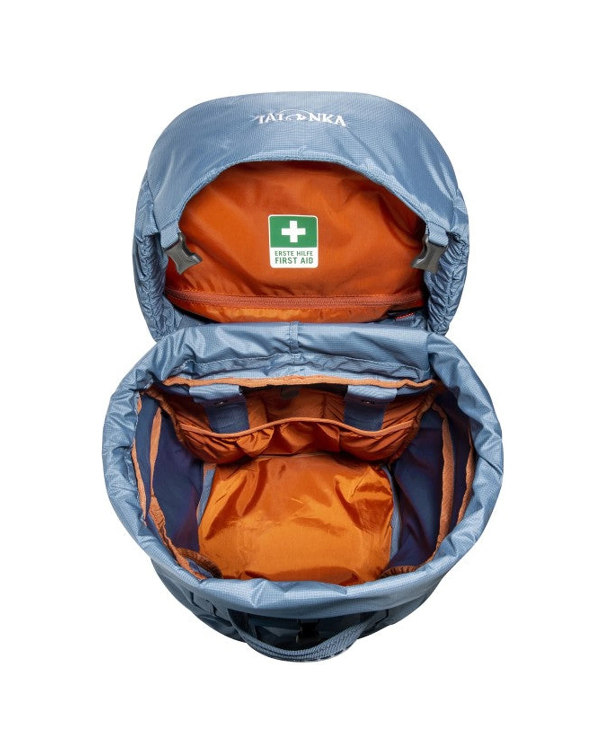 8 Tatonka Yukon 50 Plus 10L Womens Hiking Travel Backpack Removable Lid Waterproof - Blue, 8 of 10