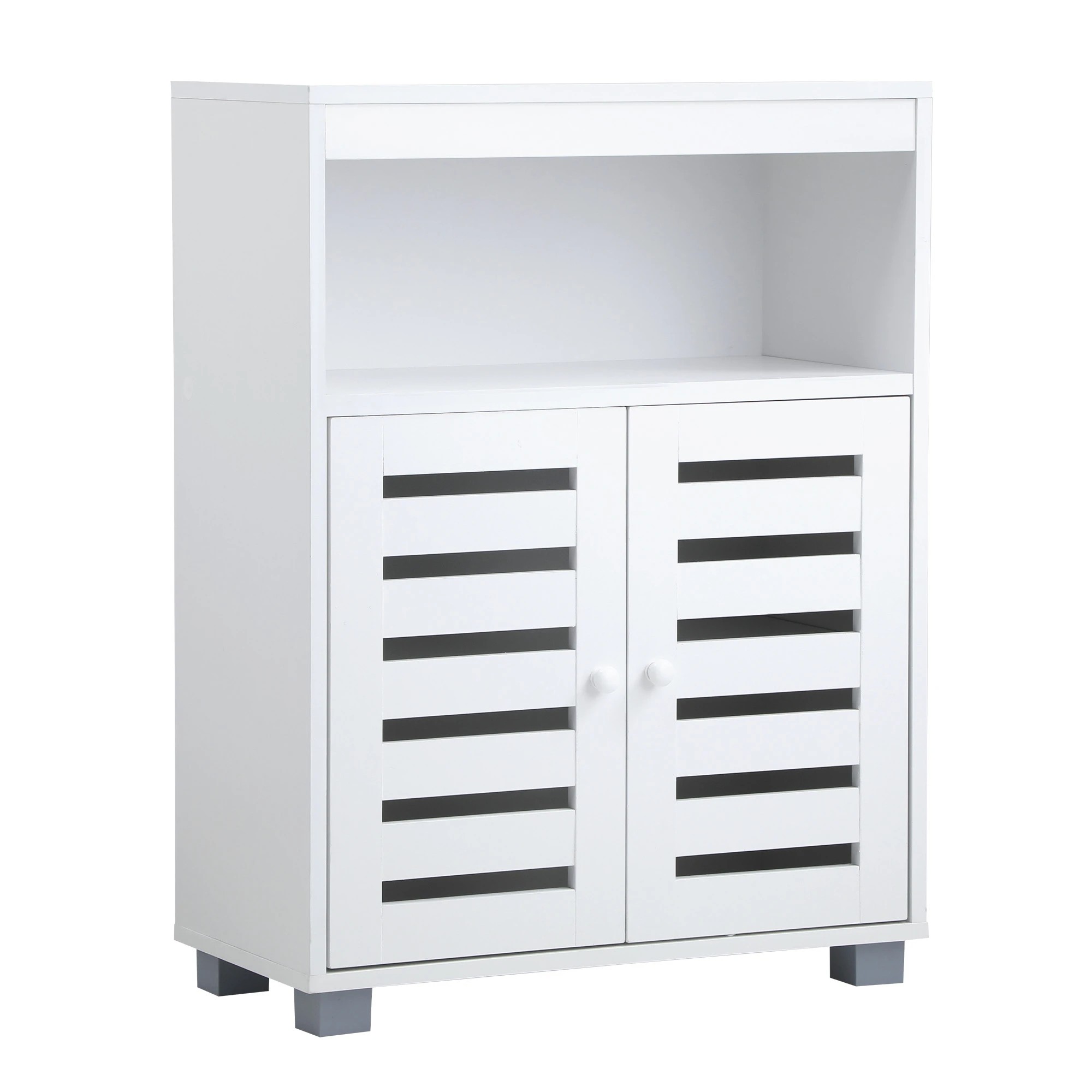 5 Oikiture 2x Buffet Sideboard Storage Cabinet - White, 5 of 9