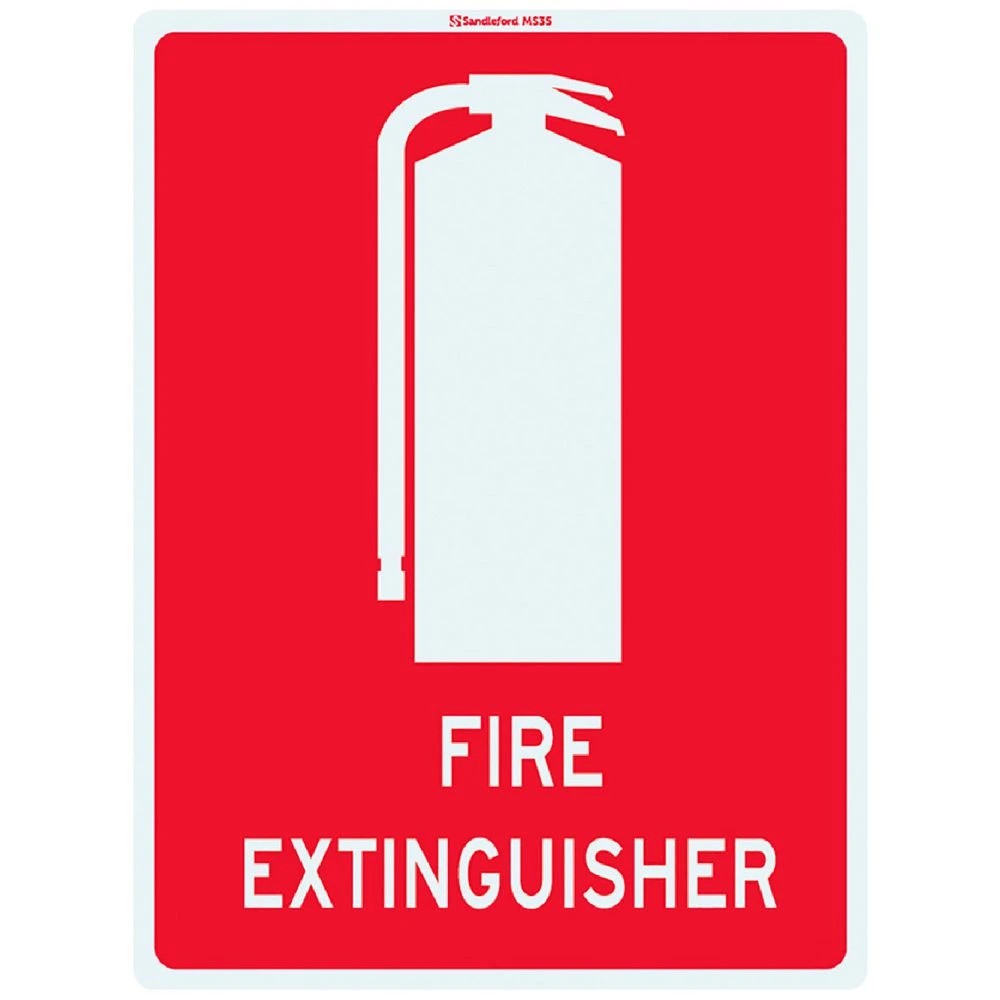 1 Fire Extinguisher Sign 22.5 x 30cm, 1 of 1
