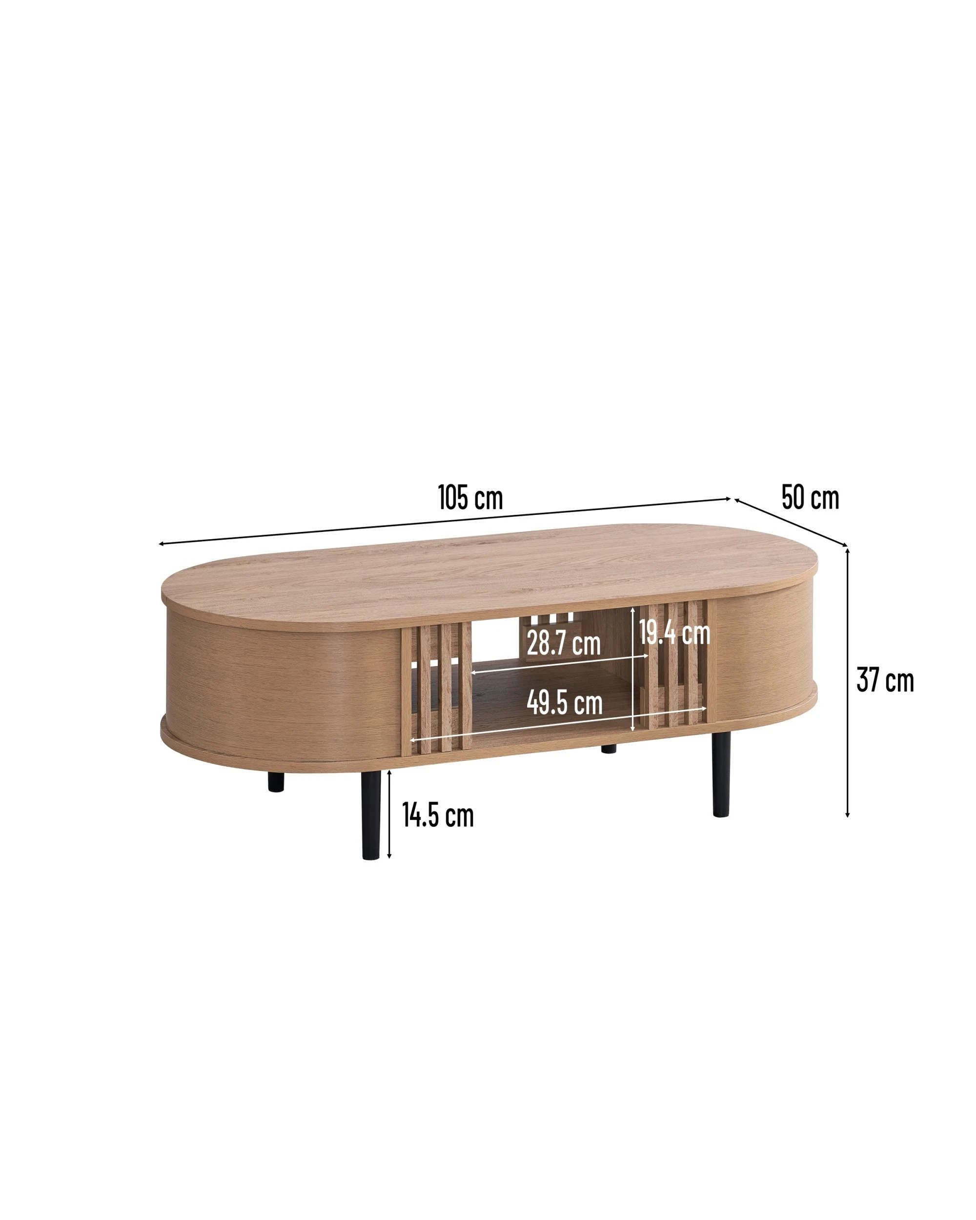 5 Kodu Coffee Table Curved Oak - Natural, 5 of 5