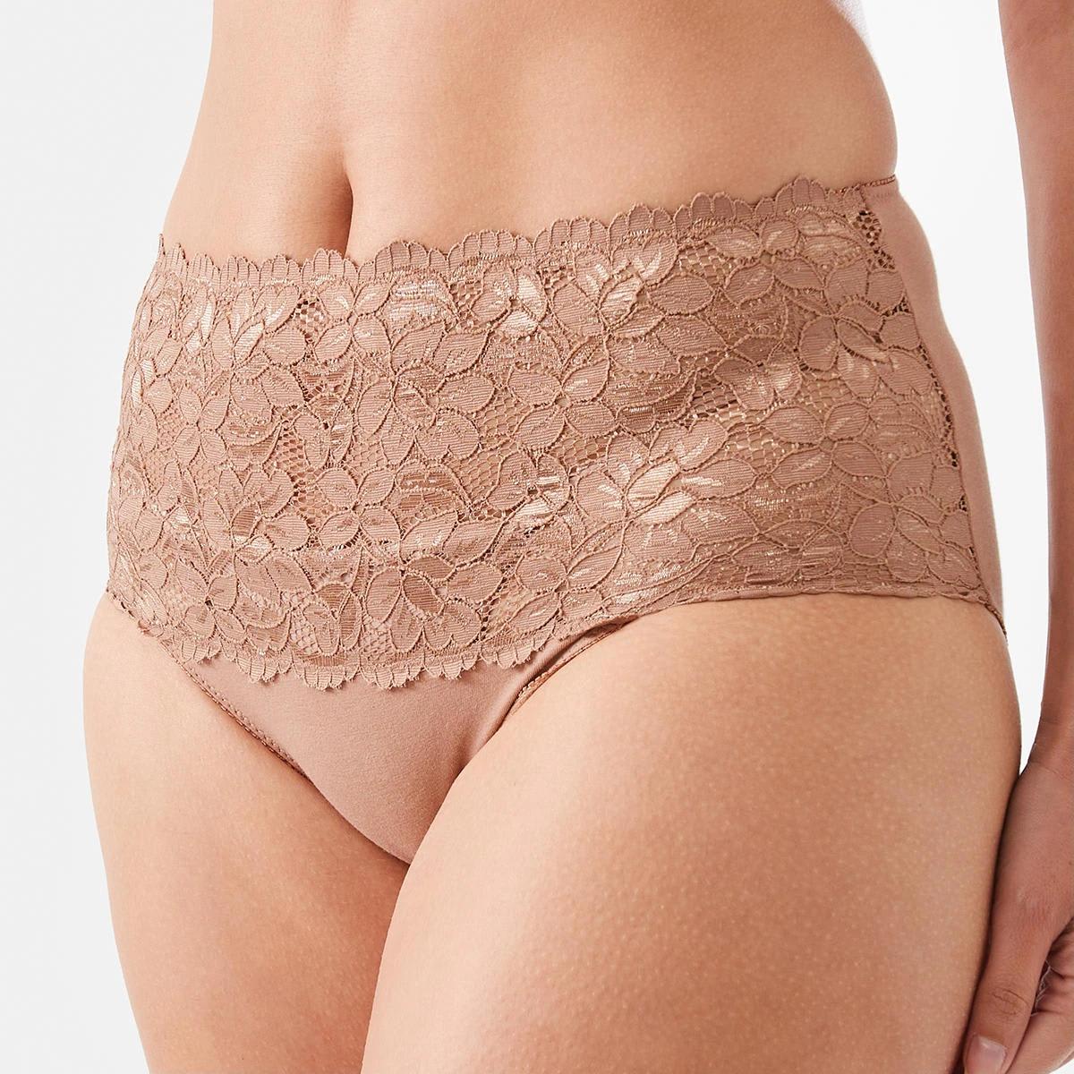 6 3 Pack Lace Front Full Briefs LILLY PINK, FAIRY FLOSS, SOFT CLAY, 6 of 9