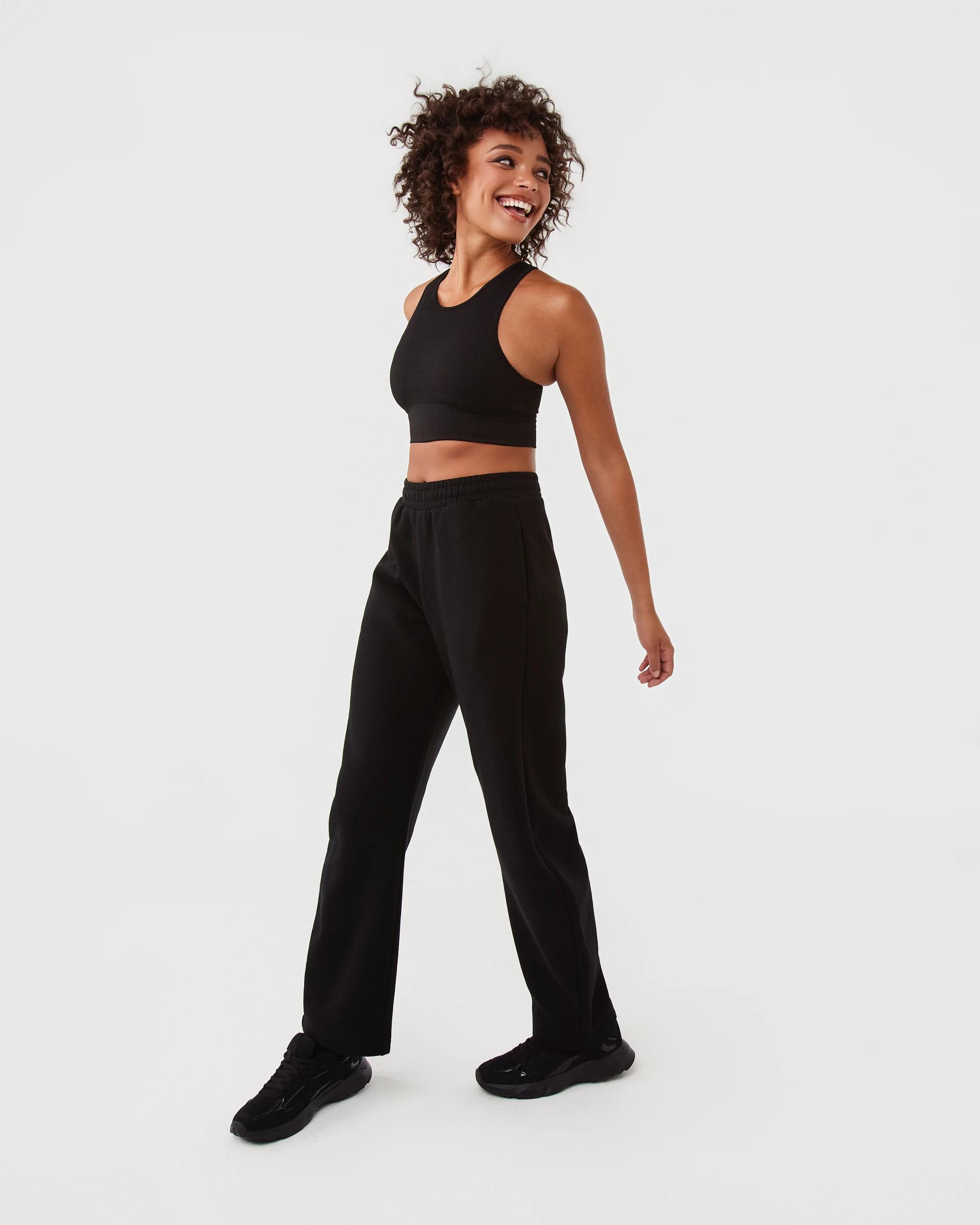 3 Active Womens Seamfree Everyday Crop Top Black, 3 of 7