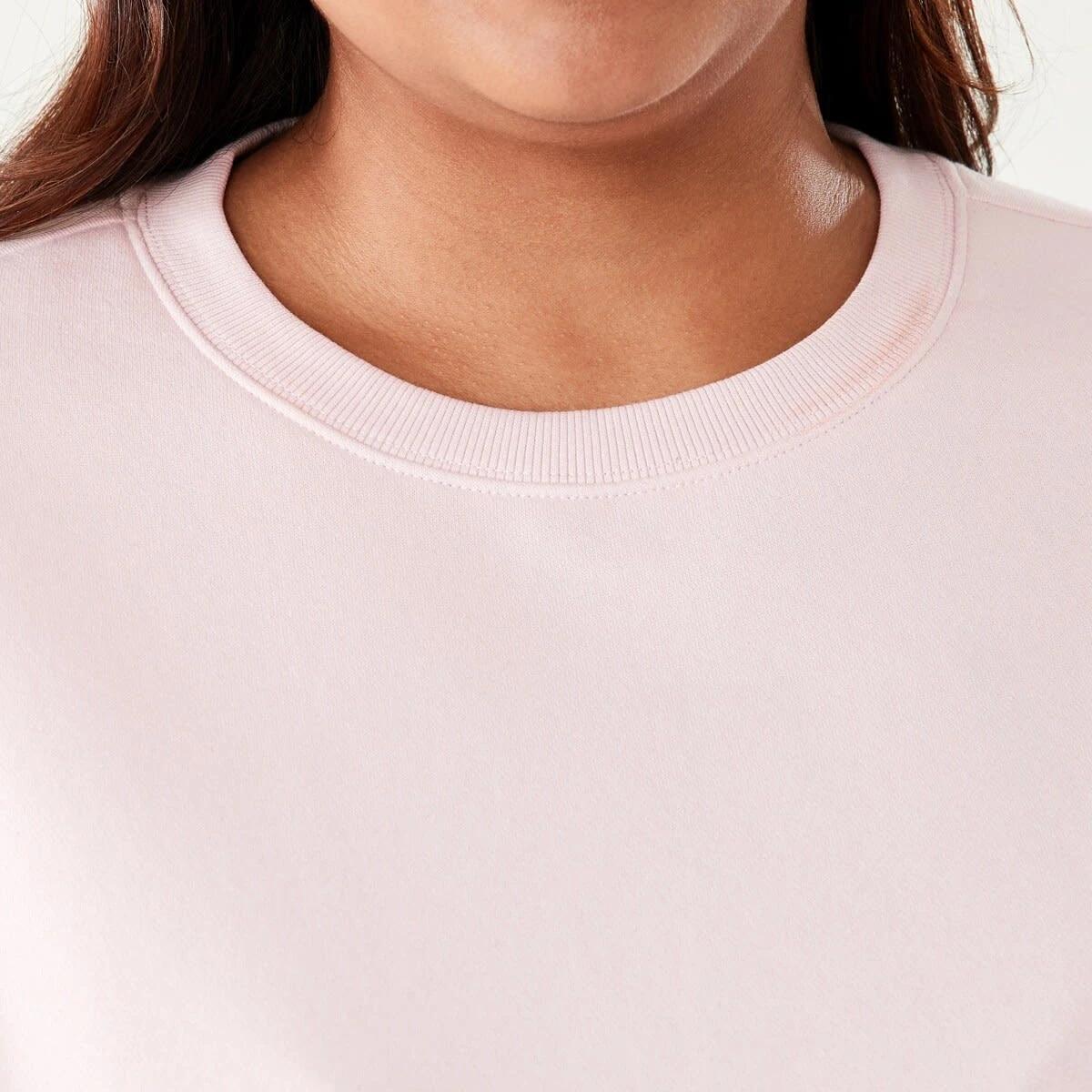 5 Curve Long Sleeve Boxy Sweatshirt Soft Pink, 5 of 5