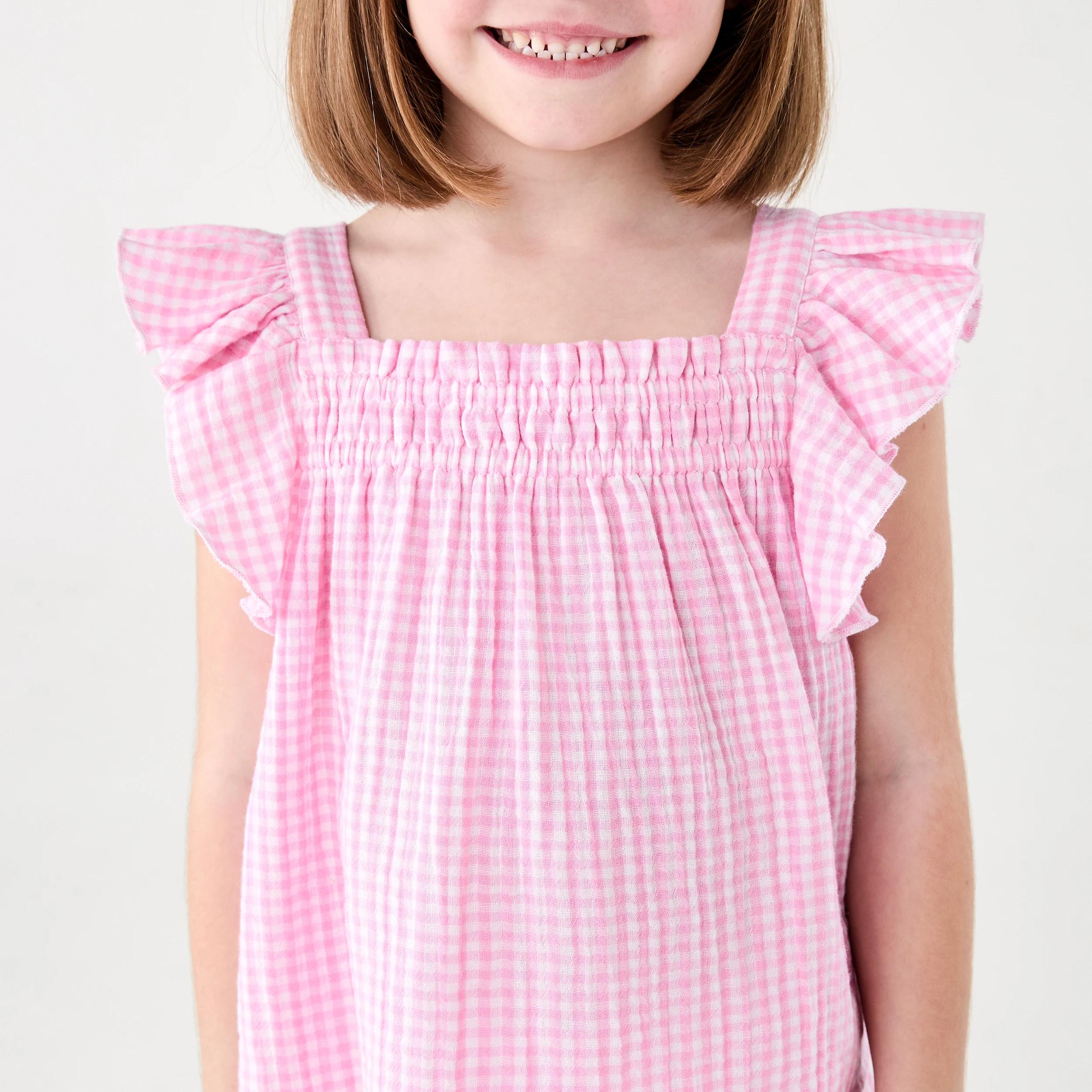 4 Woven Frill Top PINK GINGHAM, 4 of 7