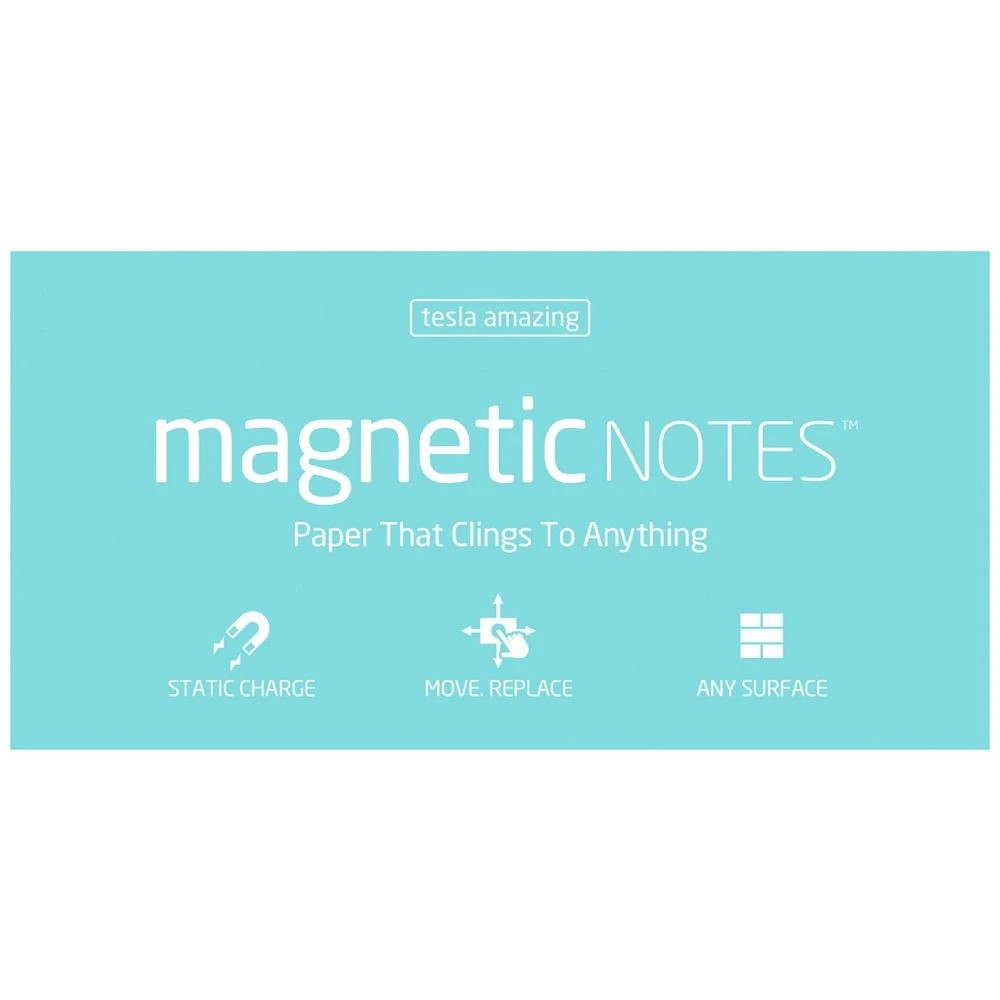 1 Tesla Amazing Magnetic Notes 200 x 100mm Aqua, 1 of 1