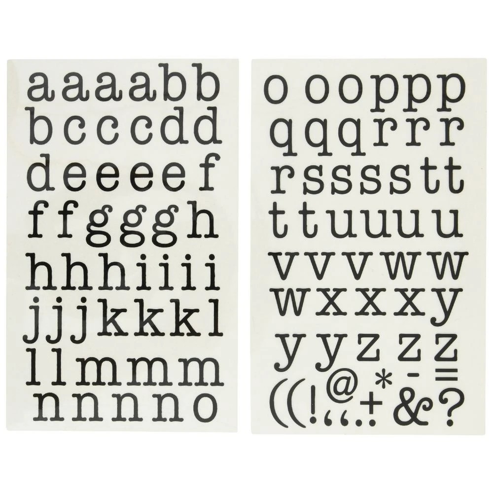2 Born Iron-On Alphabet Stickers Glossy, 2 of 2