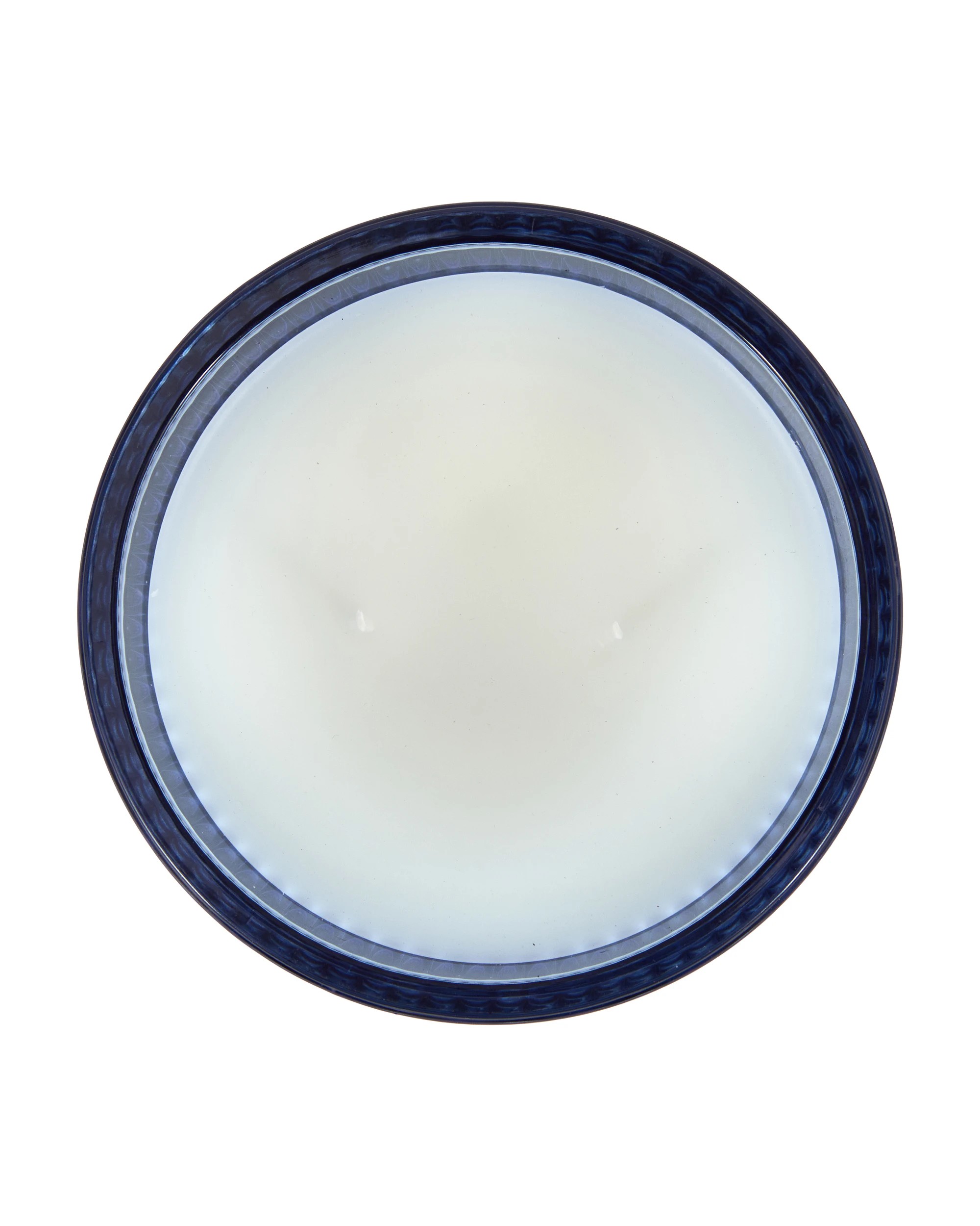 3 Blue Embossed Glass Candle, 3 of 5