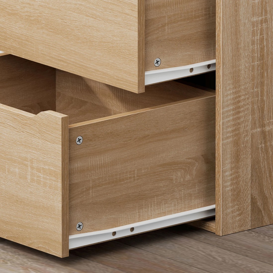 3 Alfordson Wardrobe Clothes Storage Cabinet Closet Organizer 5 Drawers - Wood, 3 of 10