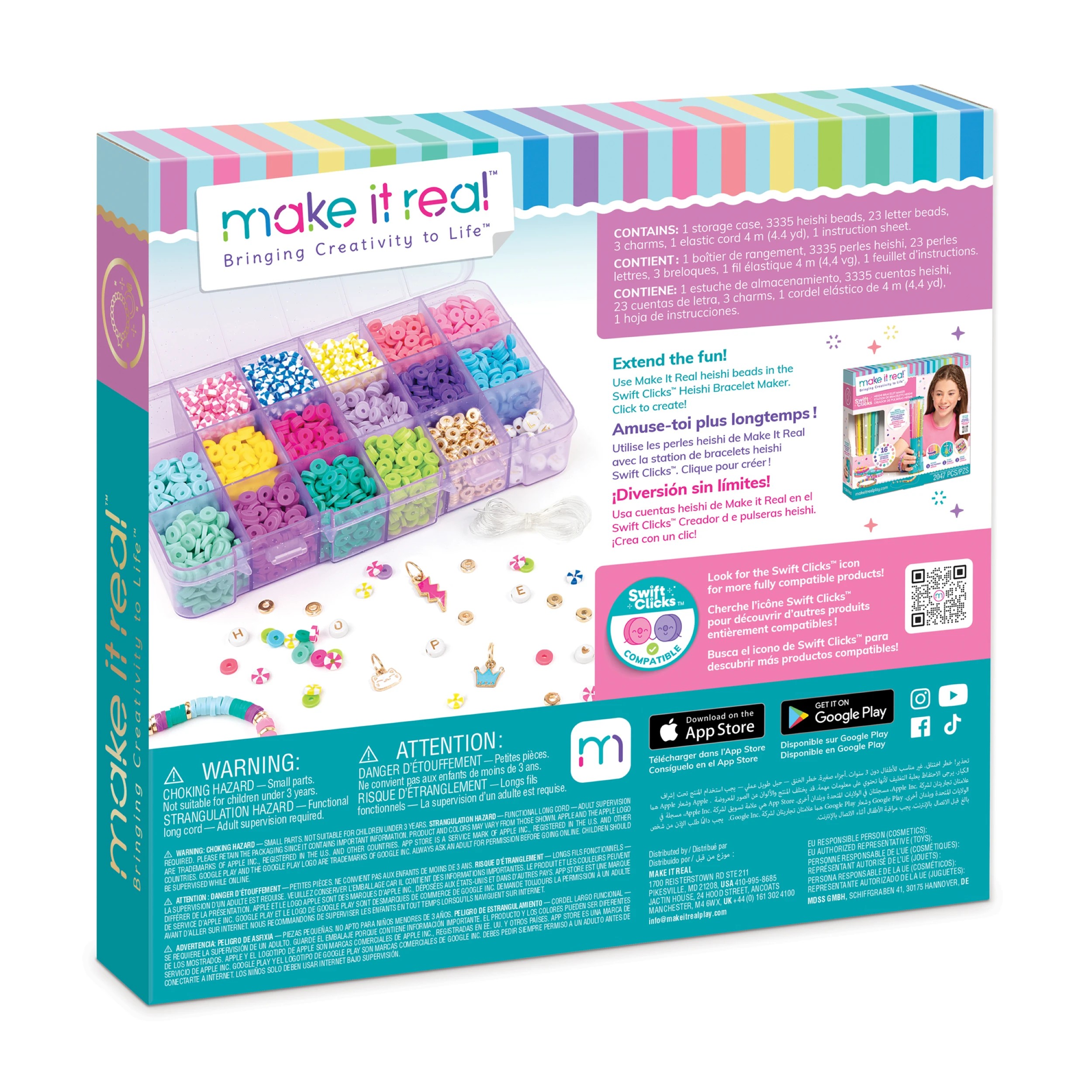 2 Make It Real Heishi Craze Beads Set with Case - Multi, 2 of 7