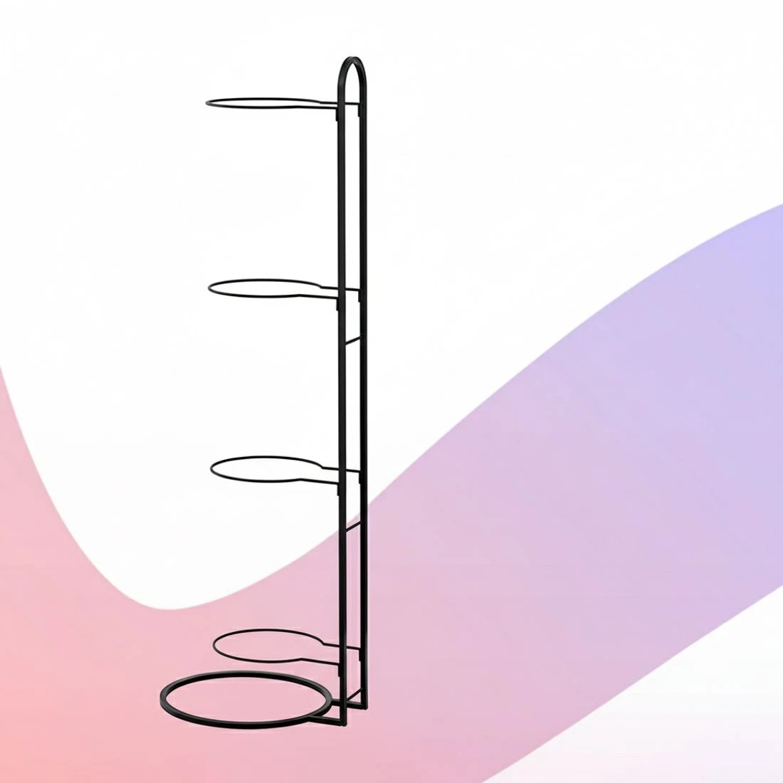 6 Everfit Ball Storage Rack - Black, 6 of 6