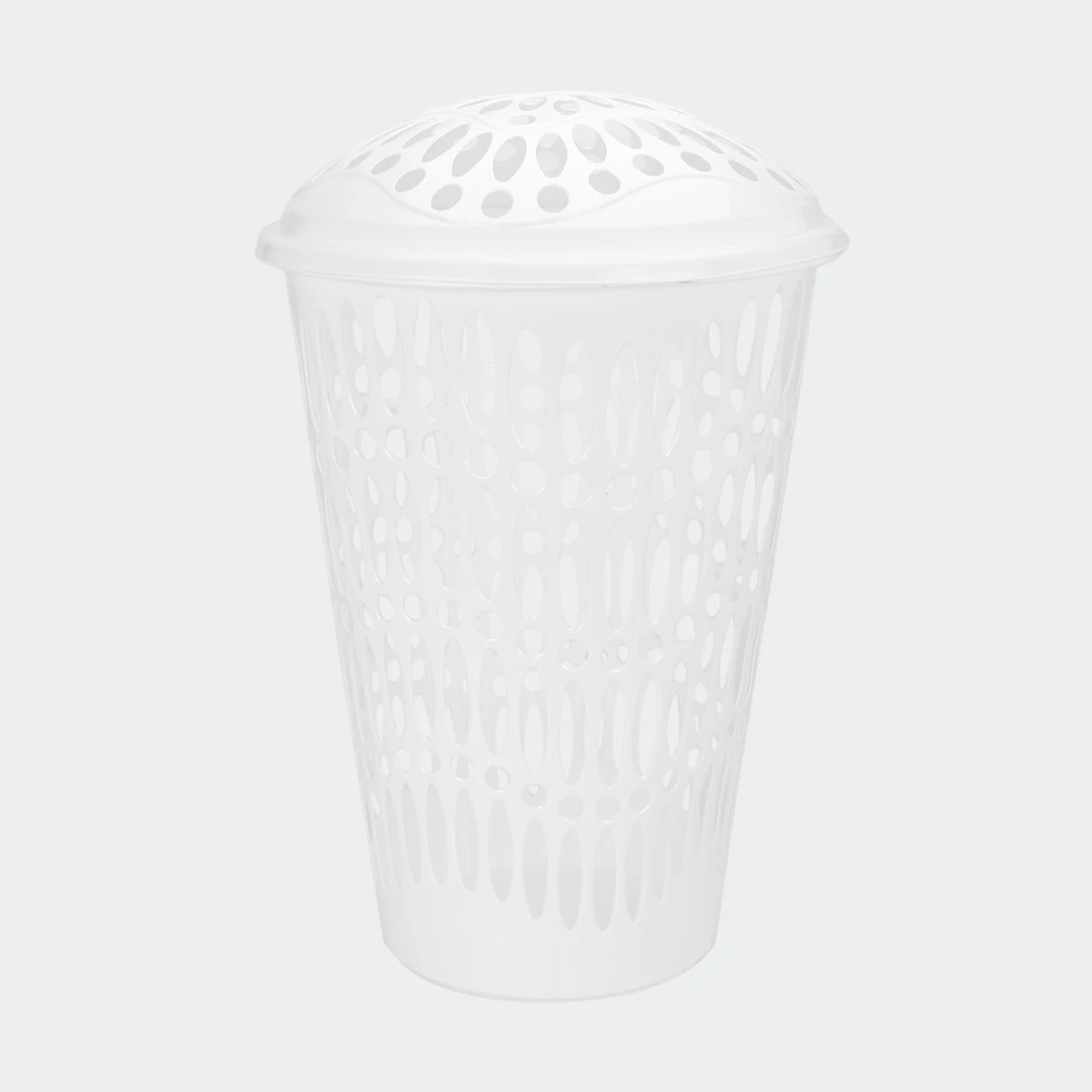 1 Round Laundry Hamper With Lid, 1 of 2