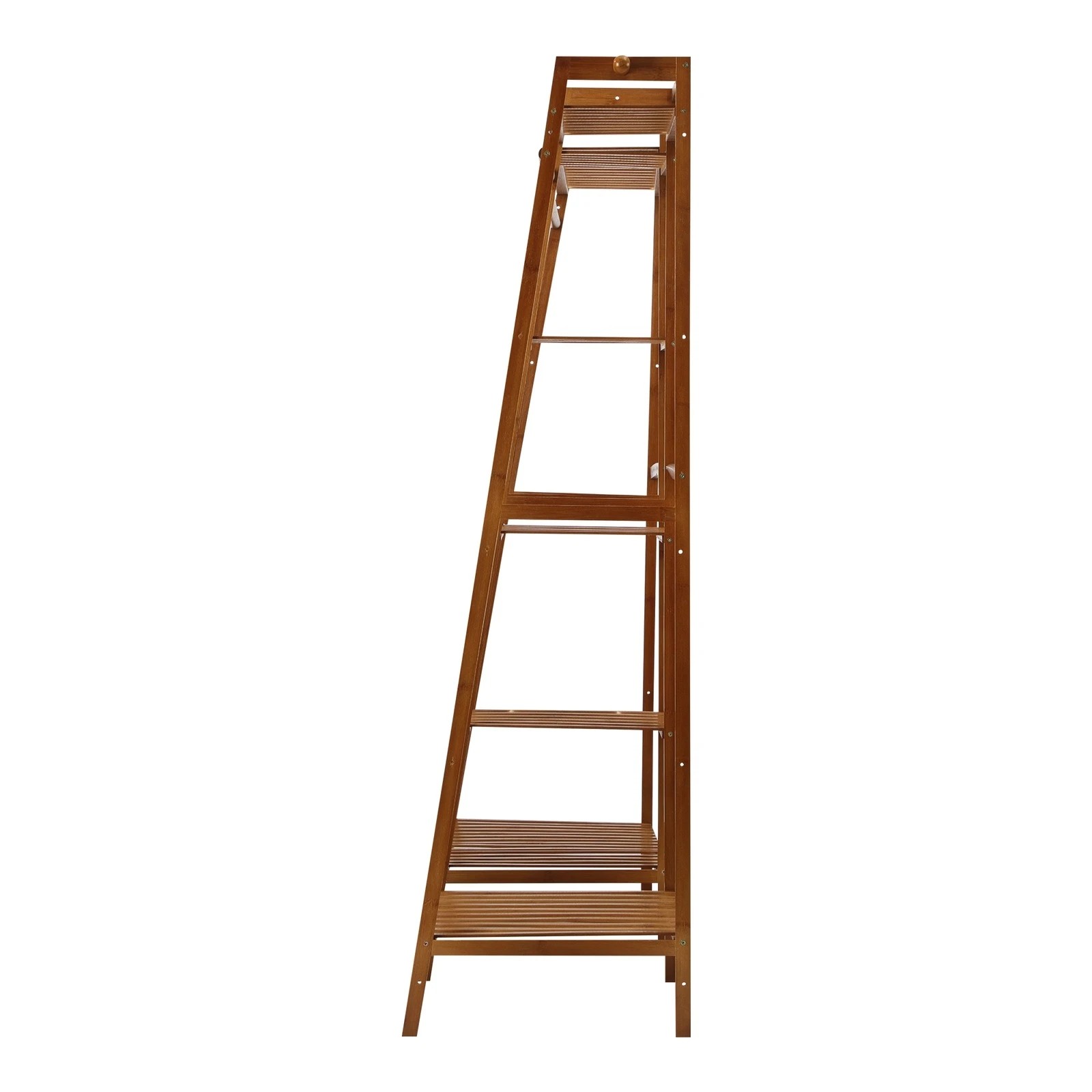 8 Oikiture Clothes Rack Open Wardrobe Garment Coat Hanging Rail Bamboo 9 Shelves
 - Natural, 8 of 10