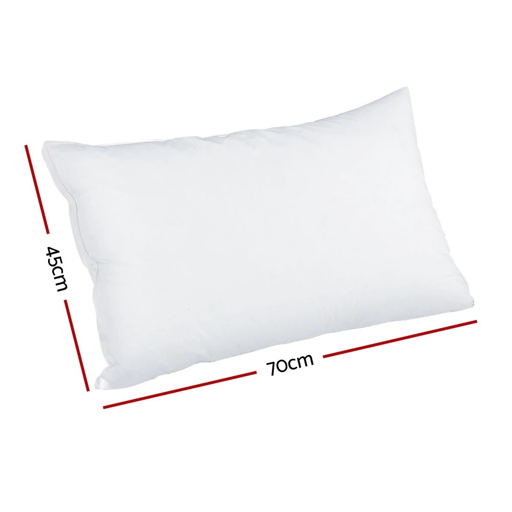 2 Giselle Bedding Shded Memory Foam Pillow Adjustable Loft - White, 2 of 8