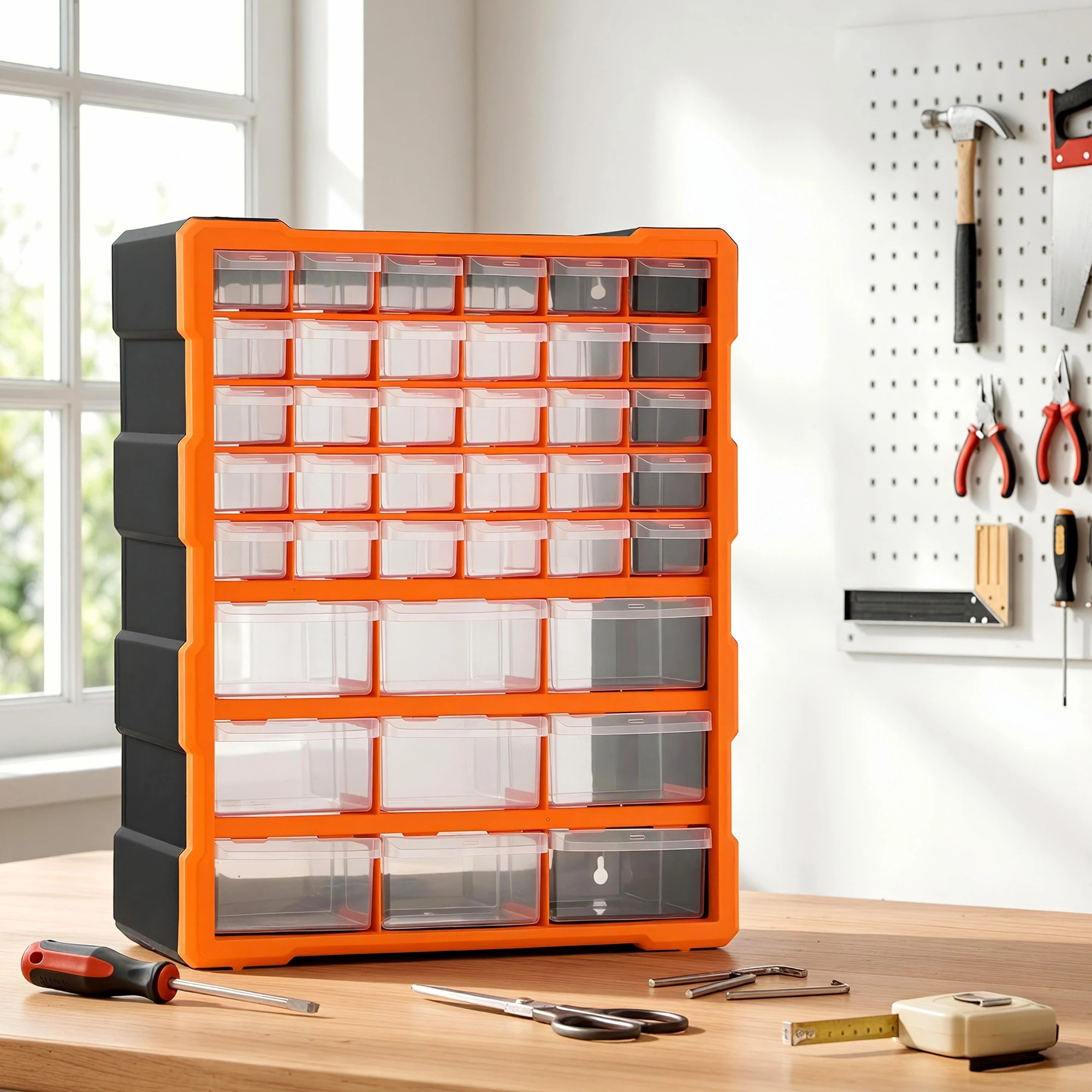 9 Giantz 39-Drawer Tool Storage Cabinet Anti-Drop Hardware Organizer - Multi, 9 of 9