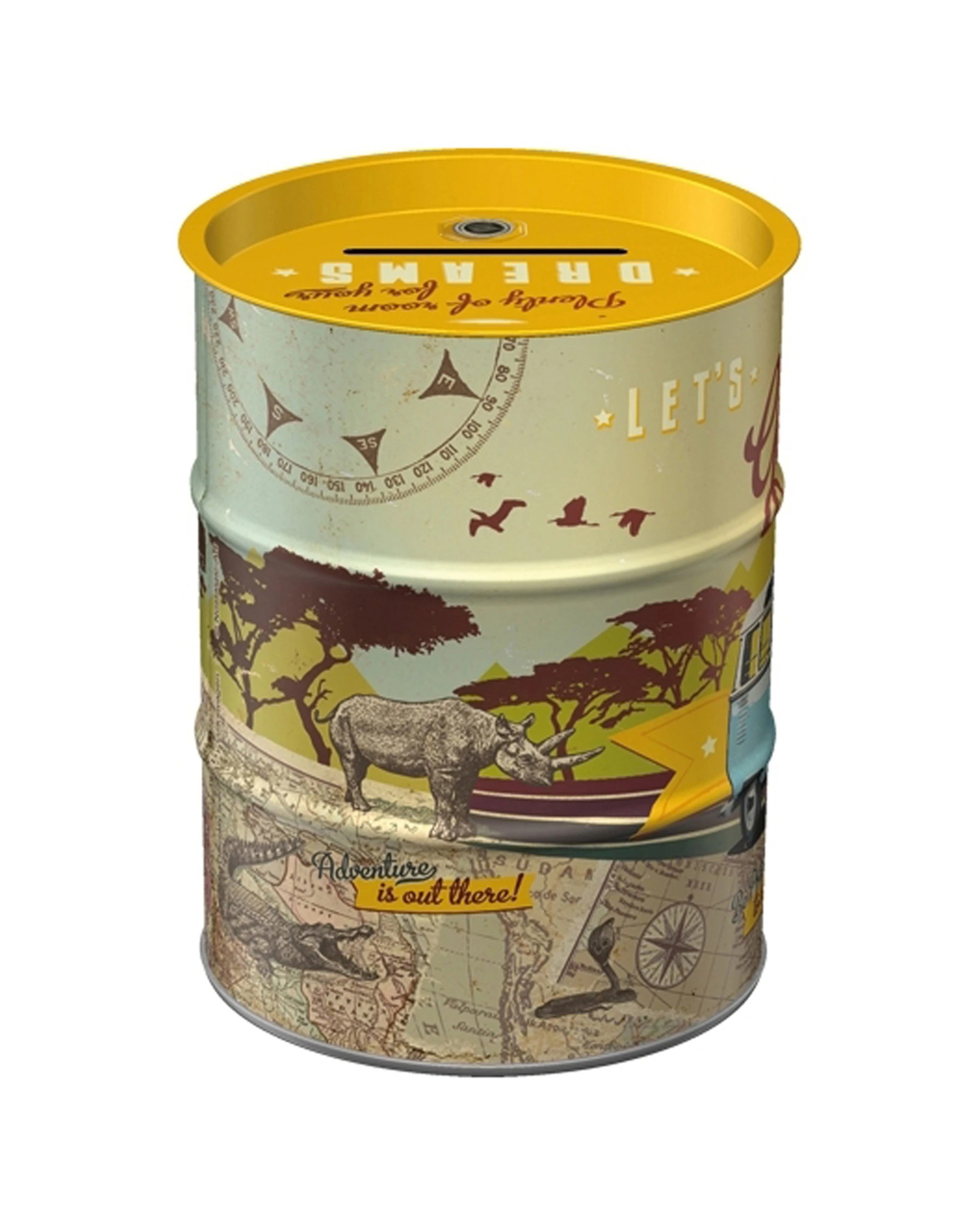 4 Nostalgic-Art Storage Money Box - Oil Barrel VW Get Lost - Multi, 4 of 4