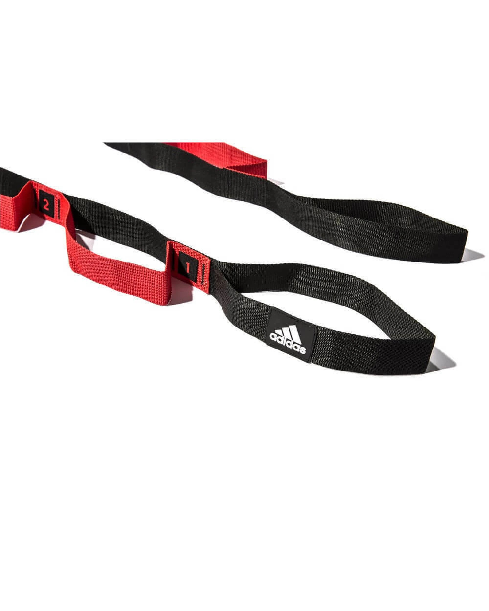 4 Adidas Stretch Assist Band Looped Warm Up Warmup Pre-Workout - Red/Black, 4 of 6