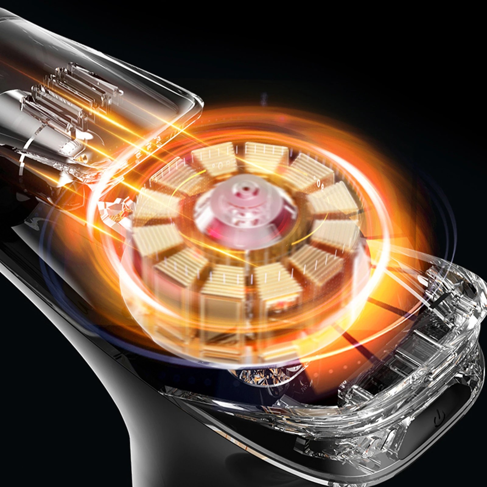 4 Fitsmart Pro Relief Portable Cordless 30W Massage Gun 8 Levels 5 Heads - Black, 4 of 7