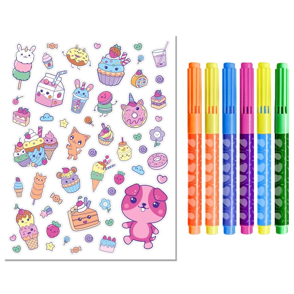 2 Kaleidoscope Colouring Kit: Kawaii Sweetlings - Book, 2 of 5