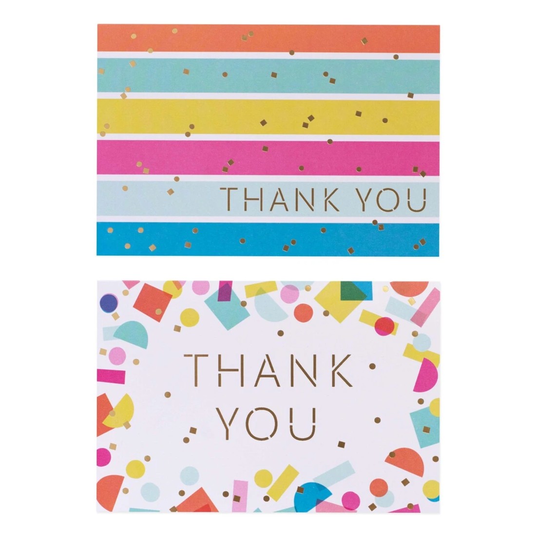 3 12 Pack Hallmark Thank You Cards - Colours & Shapes, 3 of 3
