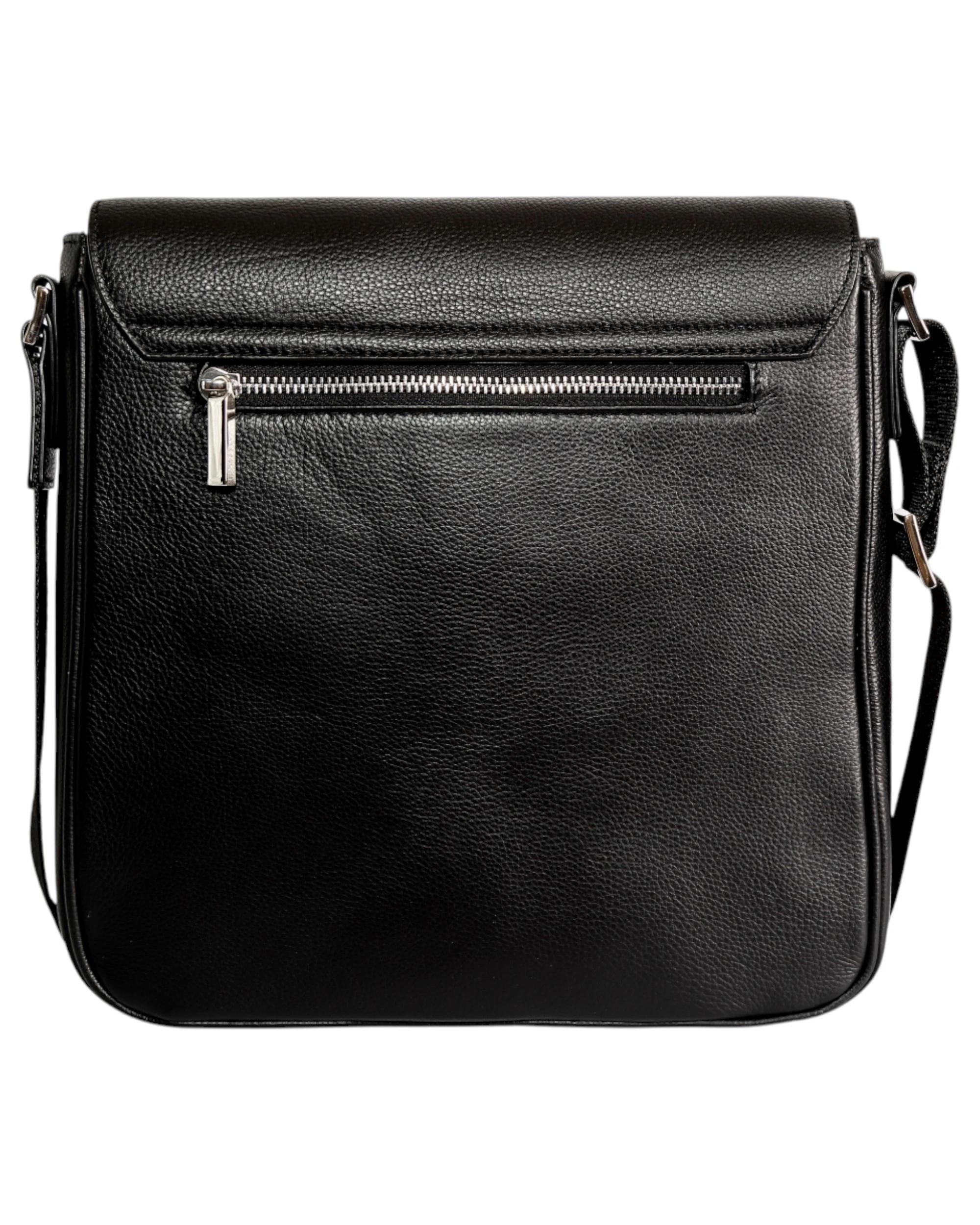 7 VKY Mateo Pride Leather Messenger Shoulder Bag Handbag BLACK/RAINBOW, 7 of 7