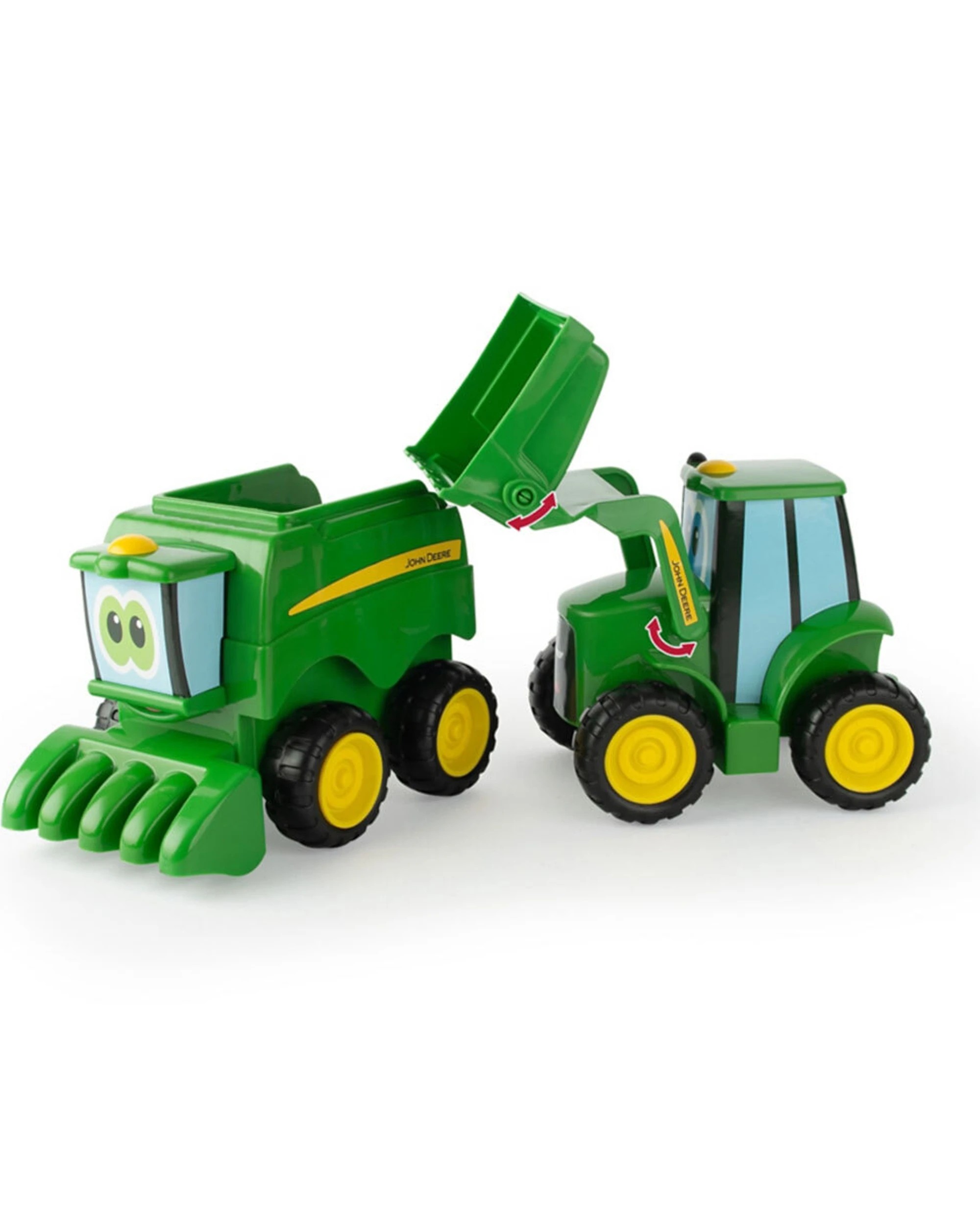 2 John Deere 2pc Farmin Friends Vehicle Combine And Tractor With Working Loader Kids Toy Set - Multi, 2 of 3
