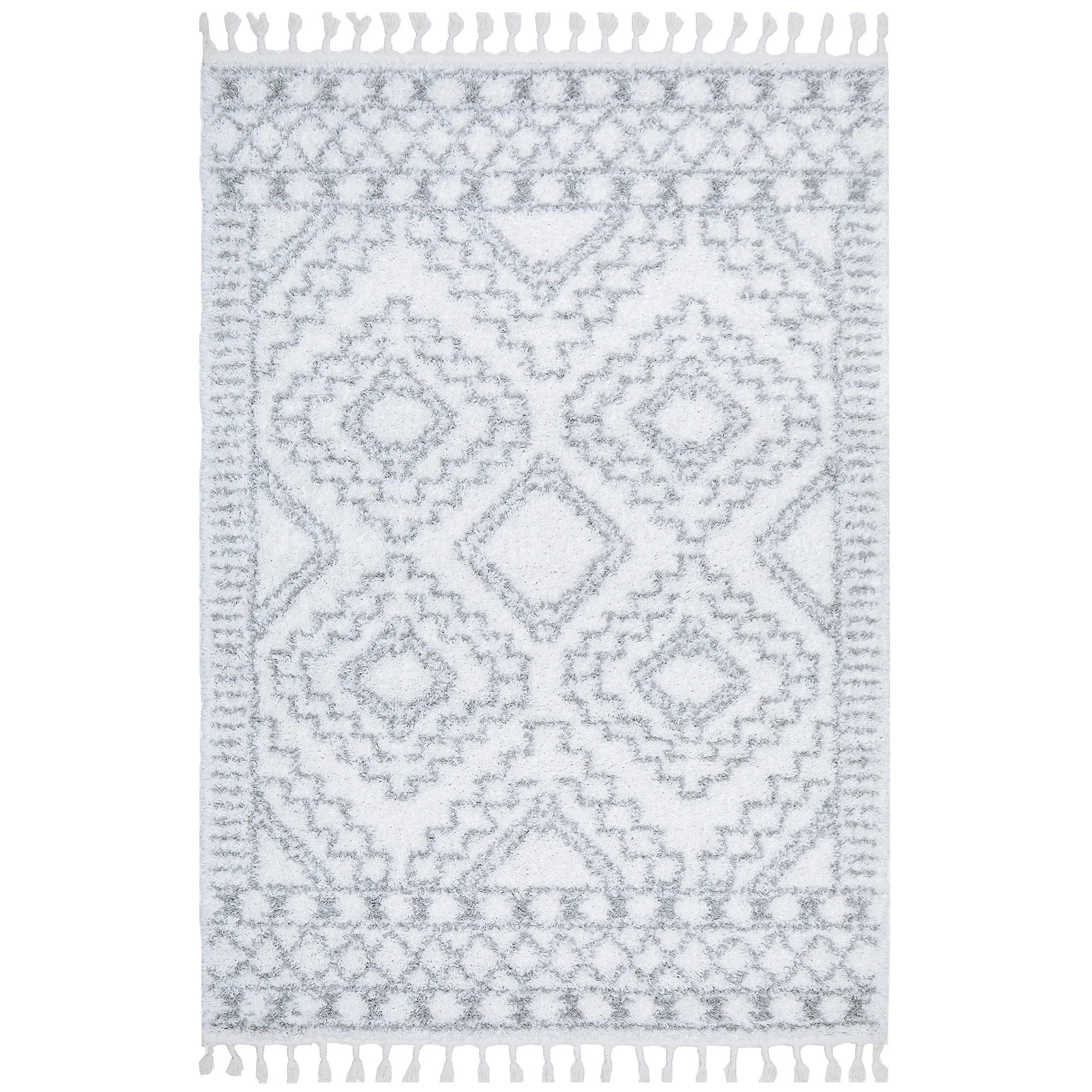 2 Common Ground Rugs Tangier Fez 380x280cm - Extra Large Shag Rug - Natural, 2 of 8