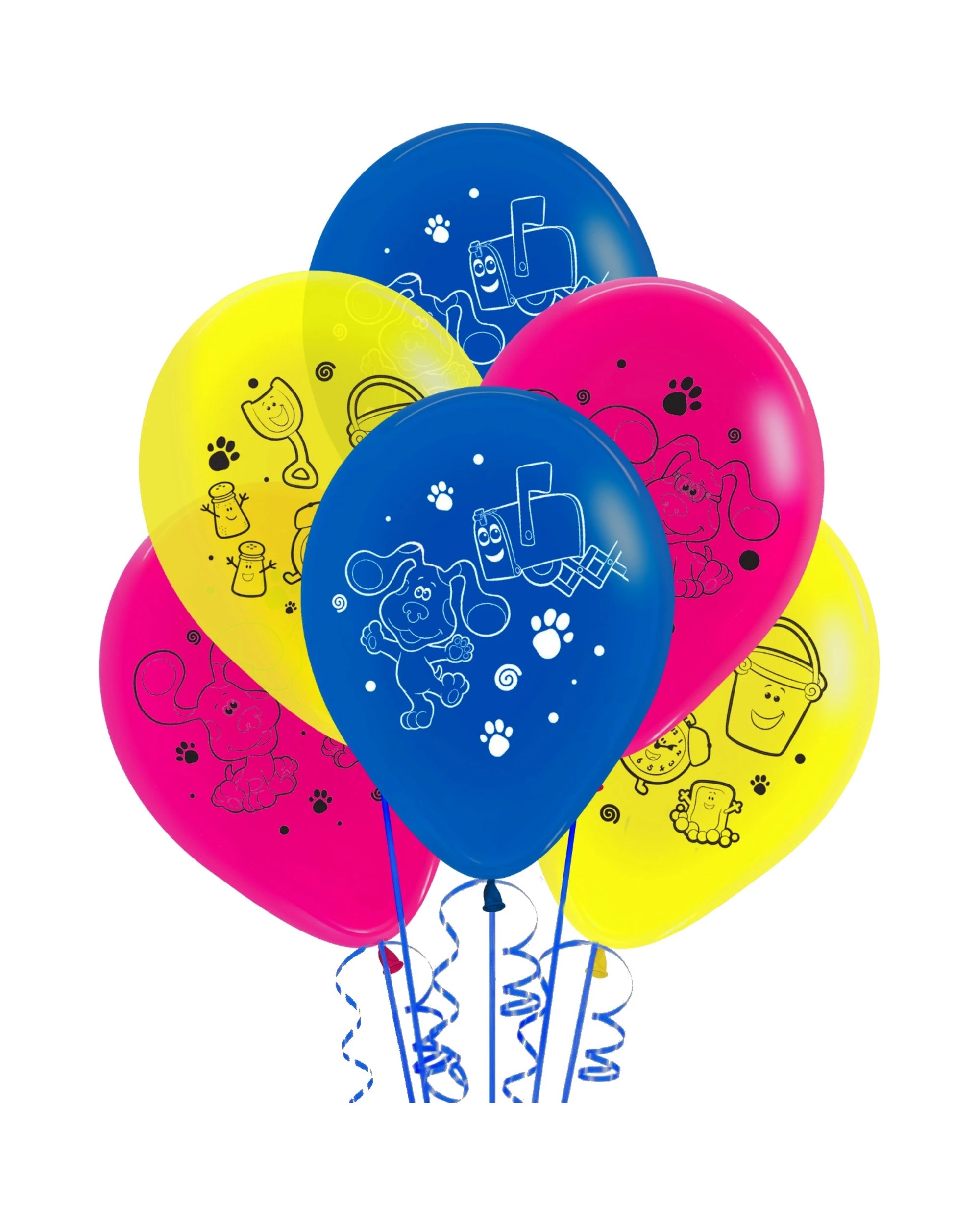1 Amscan Inc. Blue's Clues Latex Balloons Pack of 6 - Multi, 1 of 2