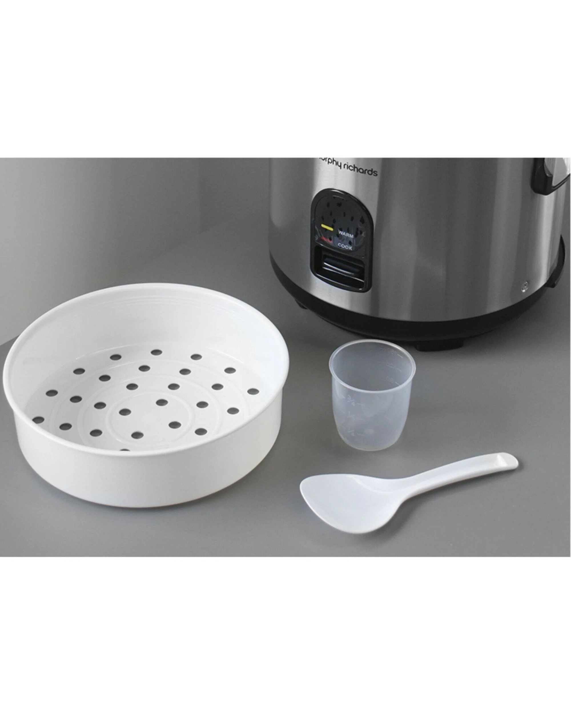 3 Morphy Richards 10-Cup Stainless Steel Rice Cooker, 3 of 3