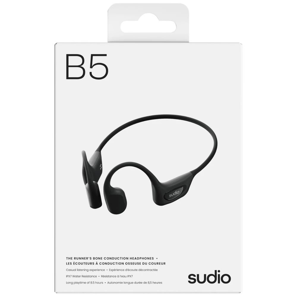 8 Sudio B5 Bone Conduction Headphones Black, 8 of 8