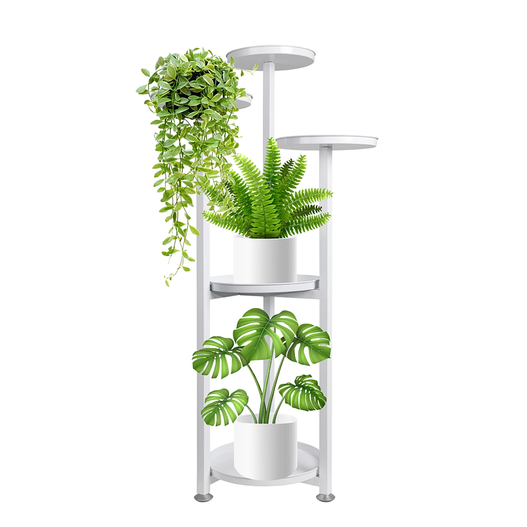 2 Levede M Size Metal Plant Stand Planter Shelf - White, 2 of 7